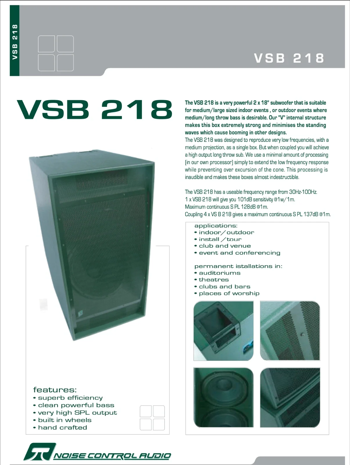 Noise Control Audio X2 ASYM 2D2 + X2 VSB 218 Speakers for sale(14).webp