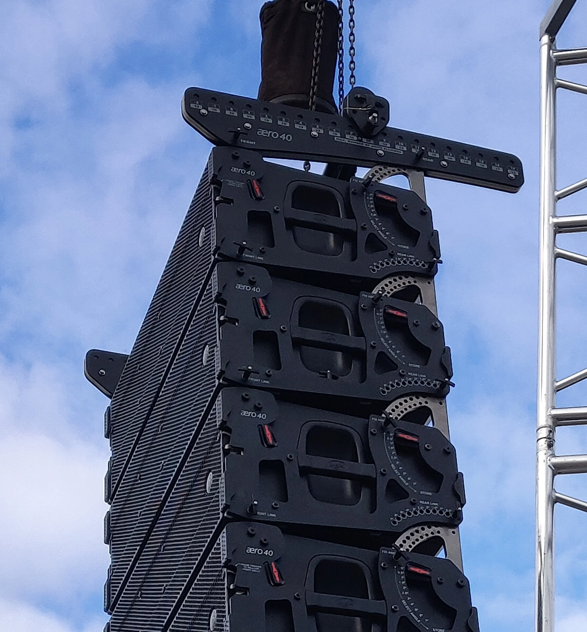 audio production hire outdoor das system set up for outside acoustic design plan