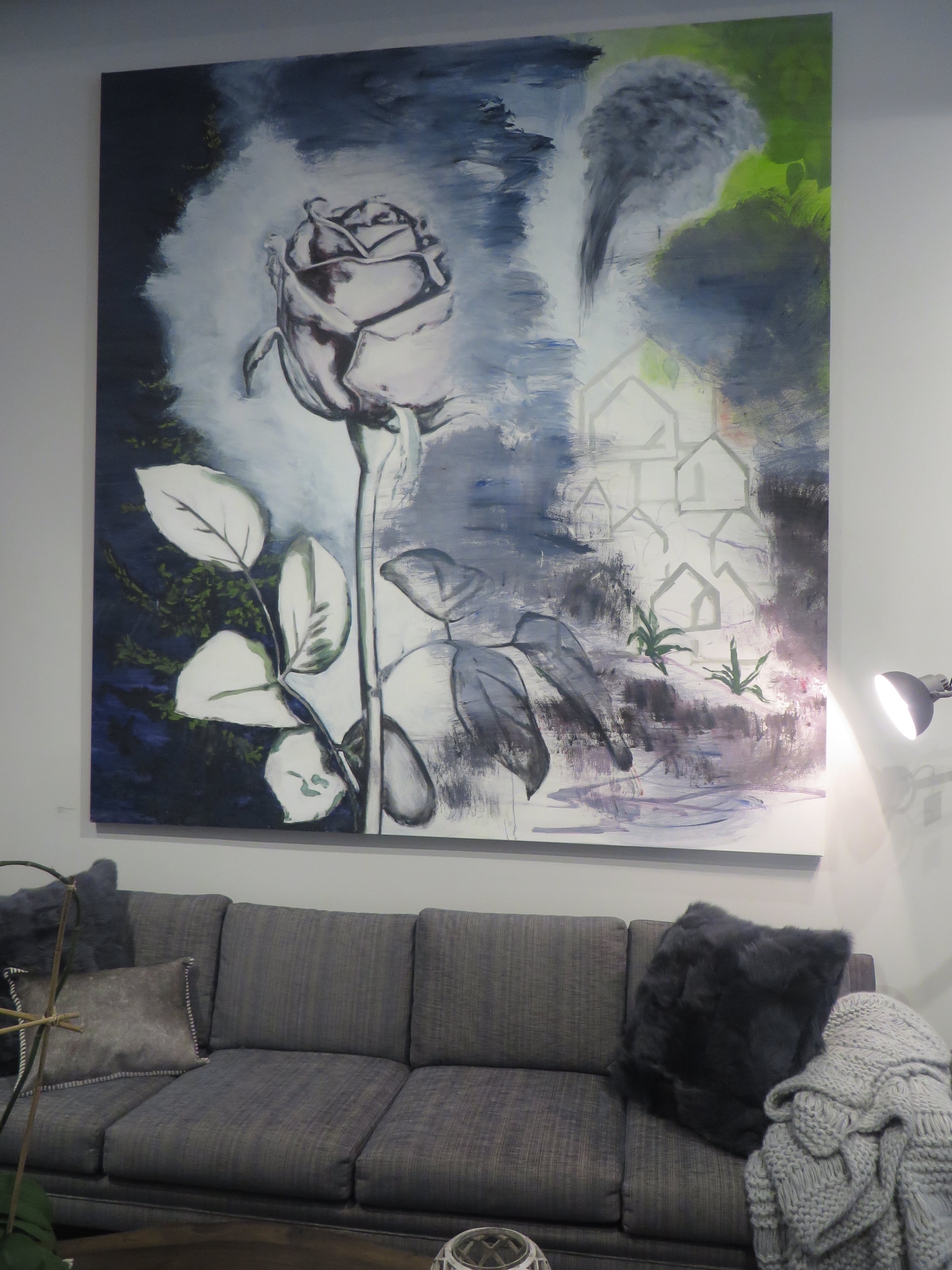 Rose In A Dream, 2011, Installed at Elizabeth Dow Home, 2015