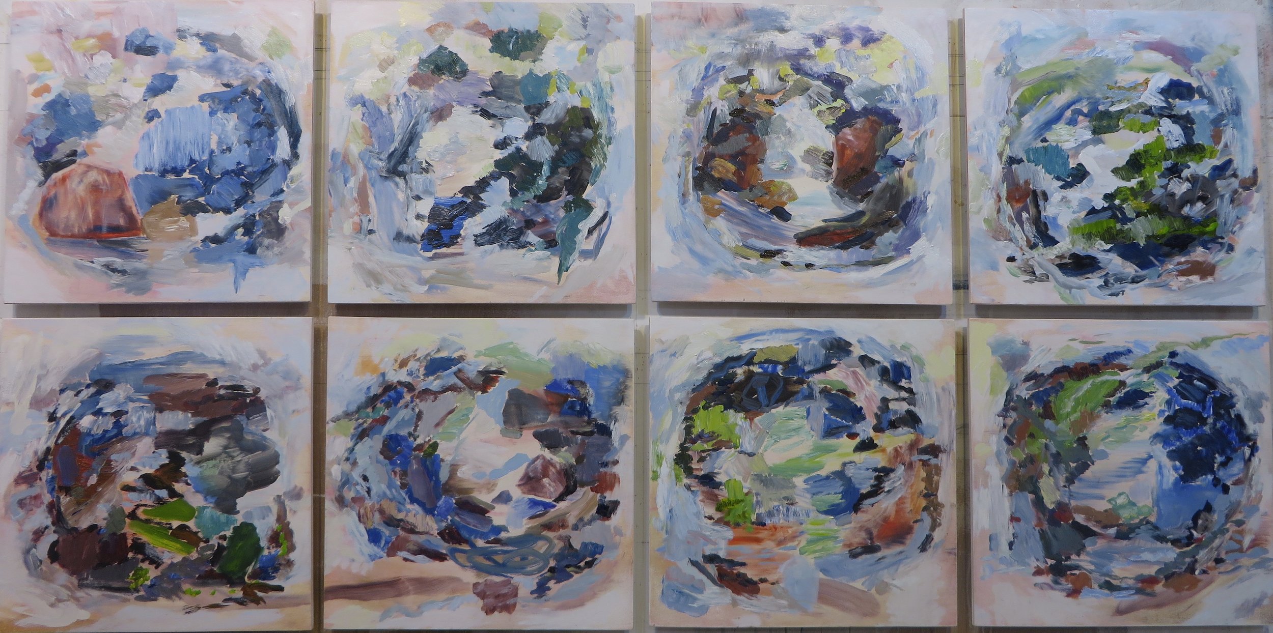 Group of Eight, Abstract Paintings 2014