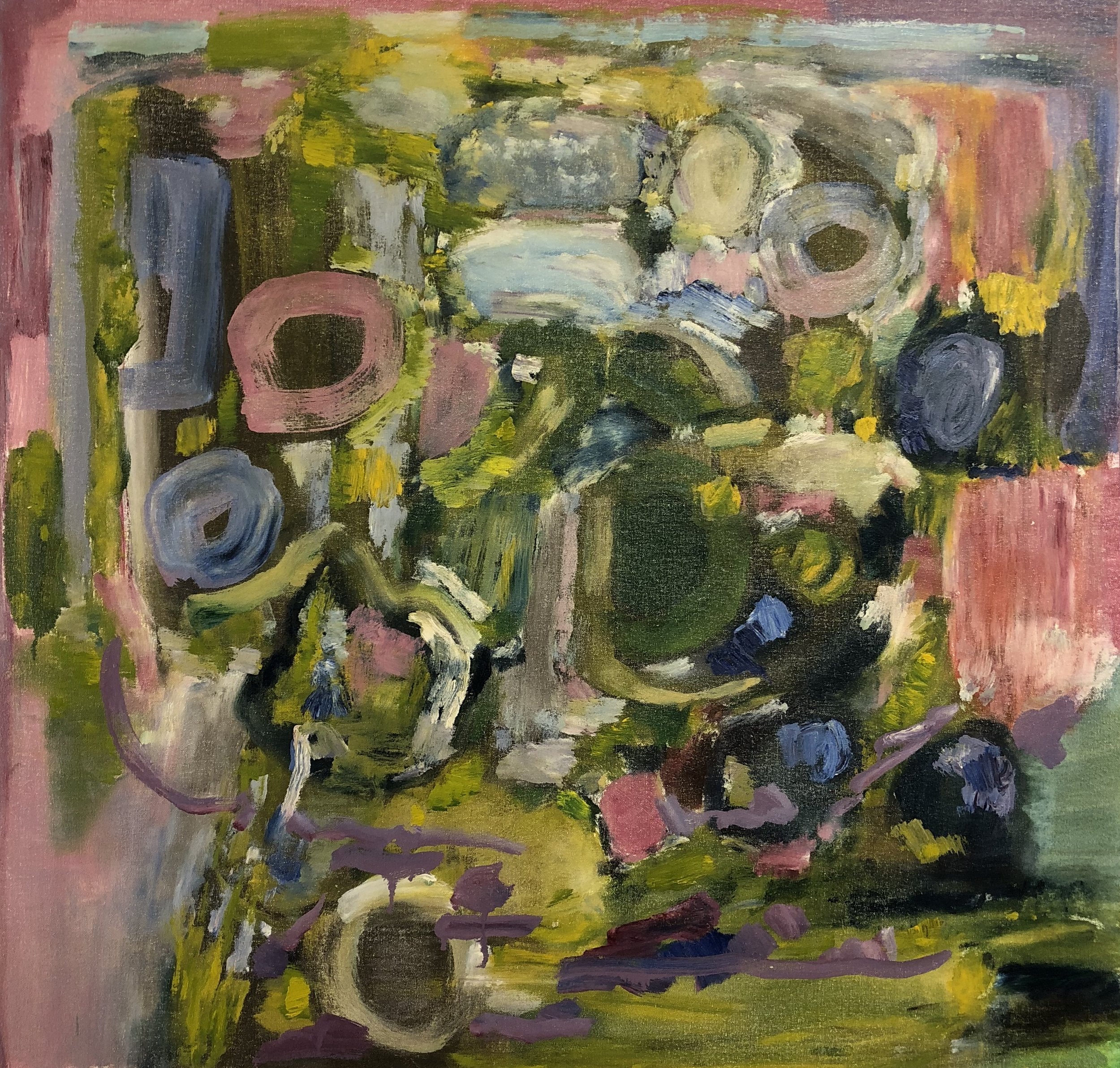 Green &amp; Pink Abstraction, 2017