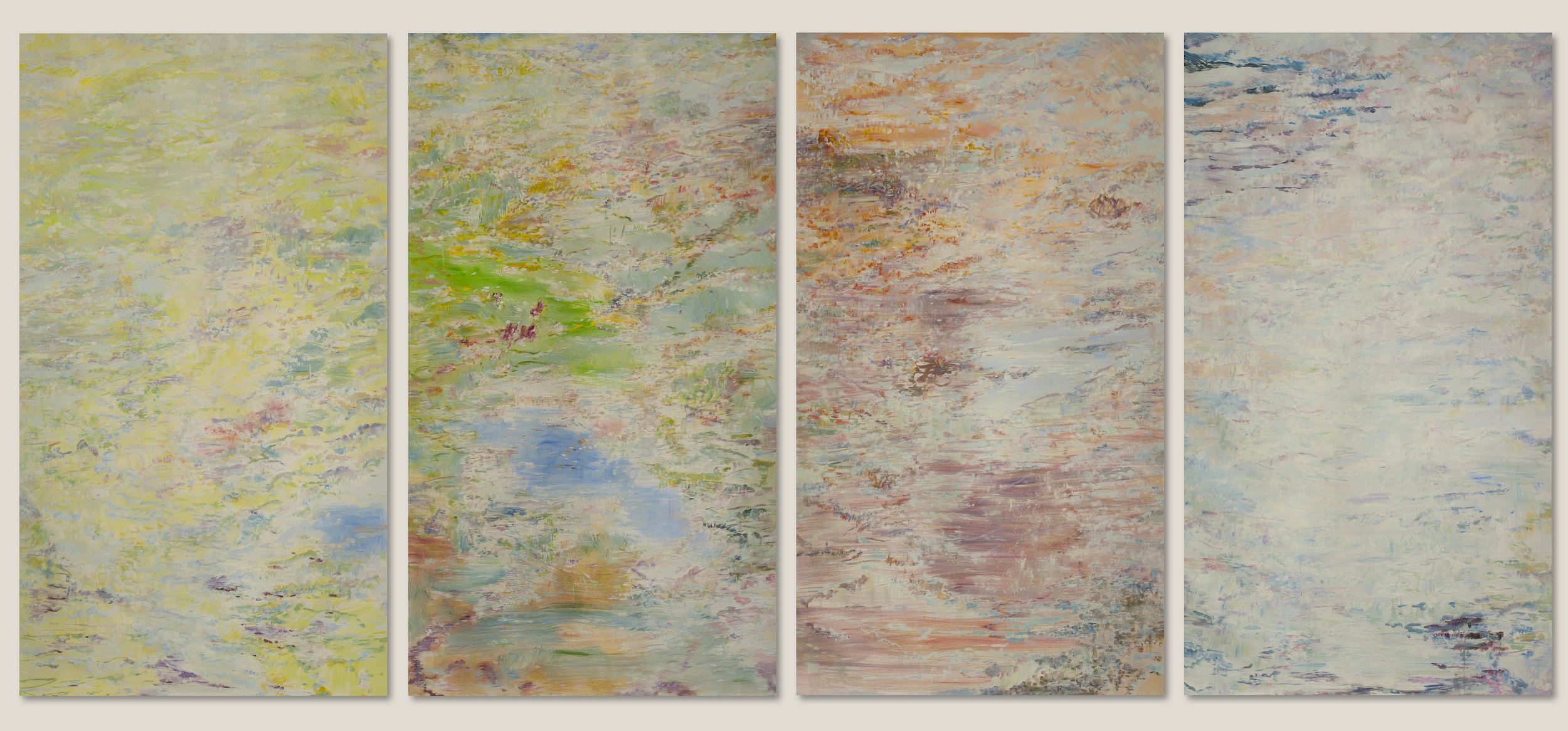 The Seasons, Large Scale Abstract Oil Paintings 2014
