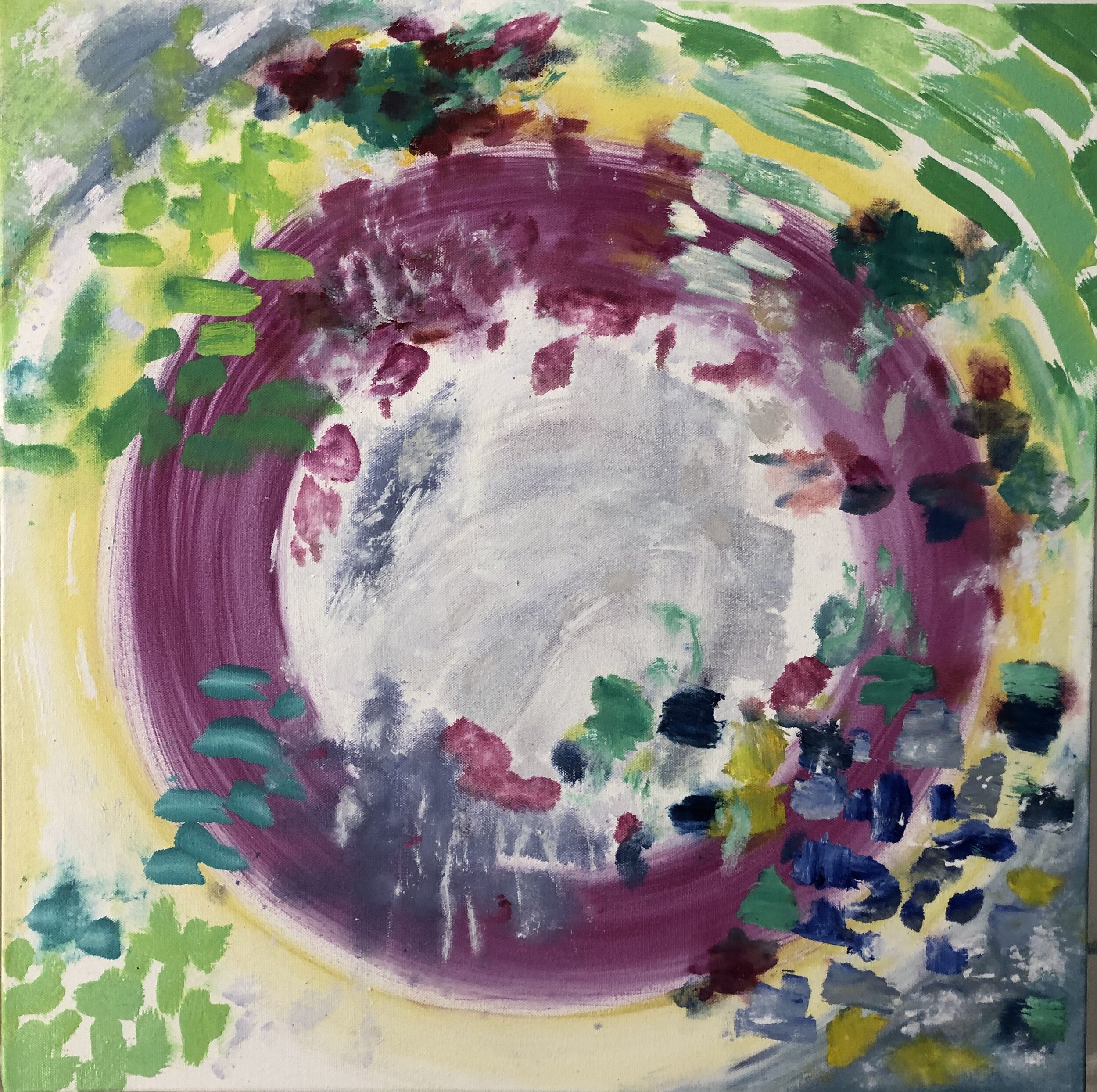 Composition Pink Green, 2019