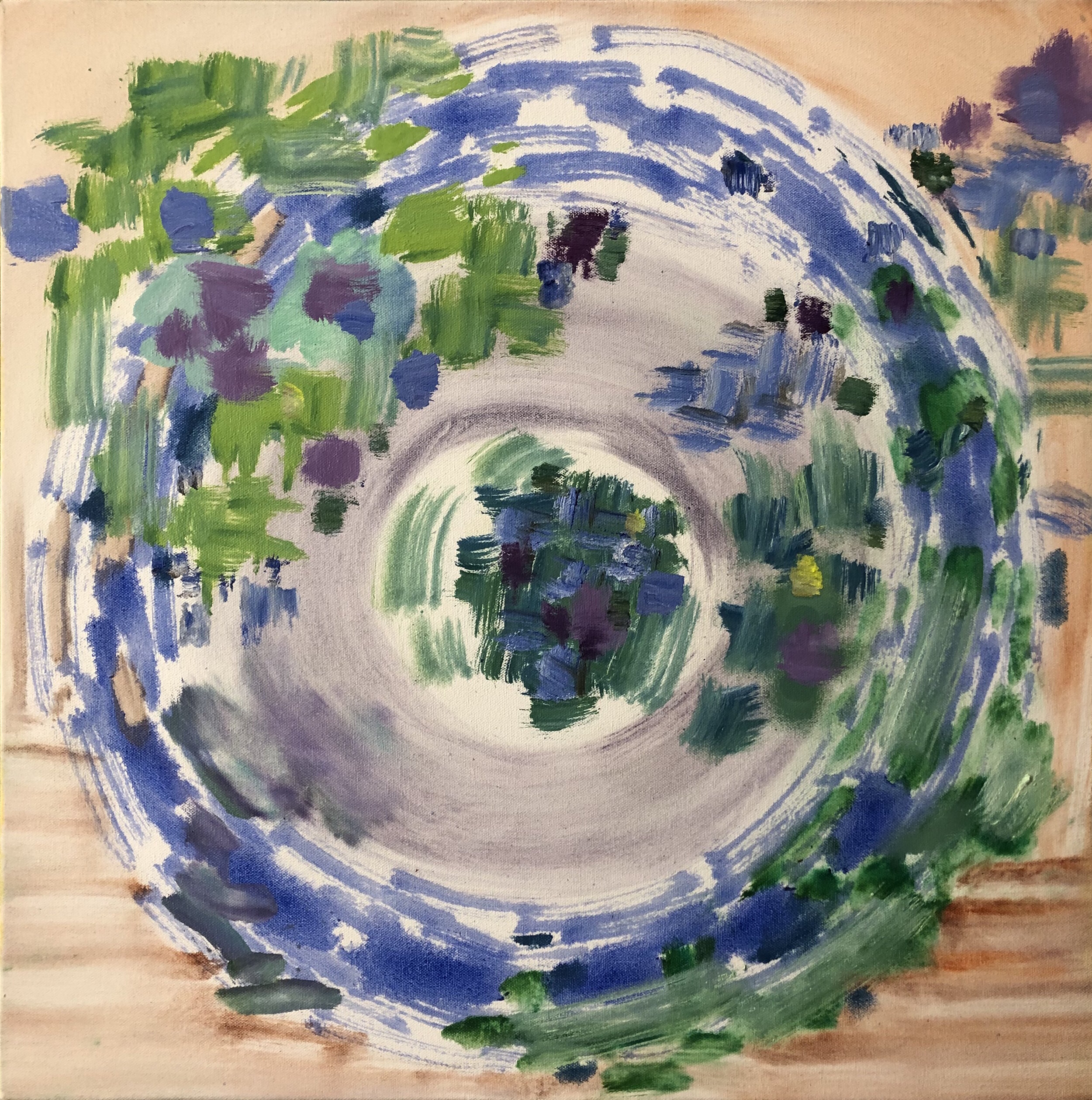 Composition Tan Blue Green, 2019