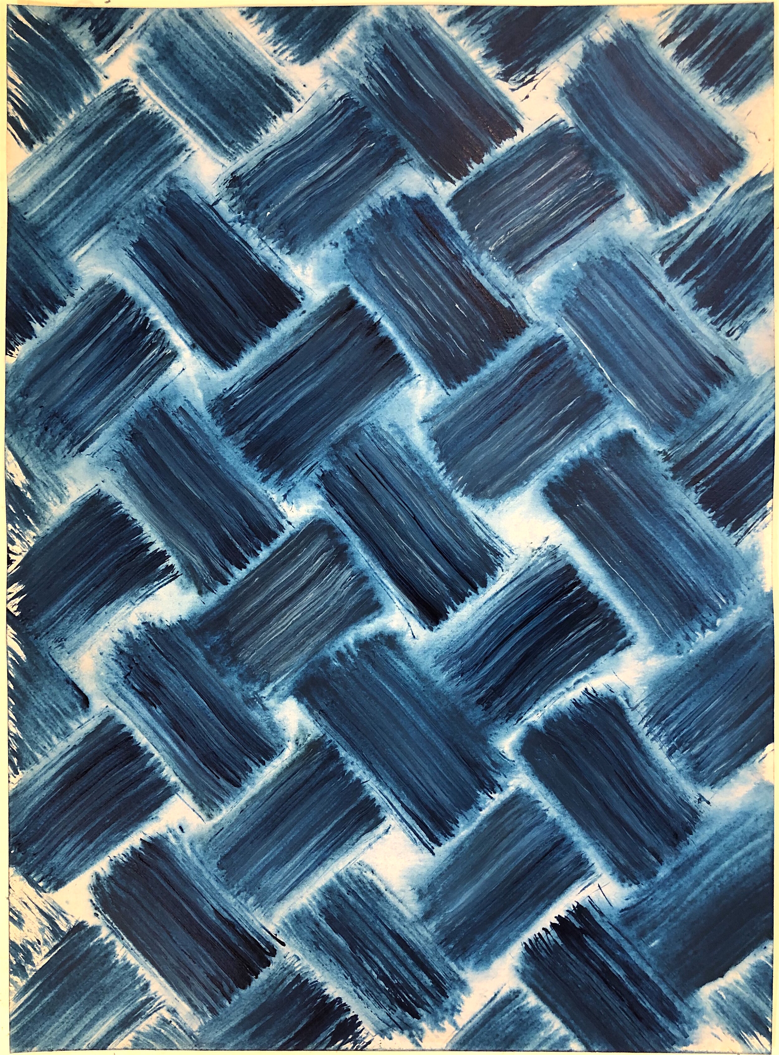 Diagonal Indigo Pattern, 2021