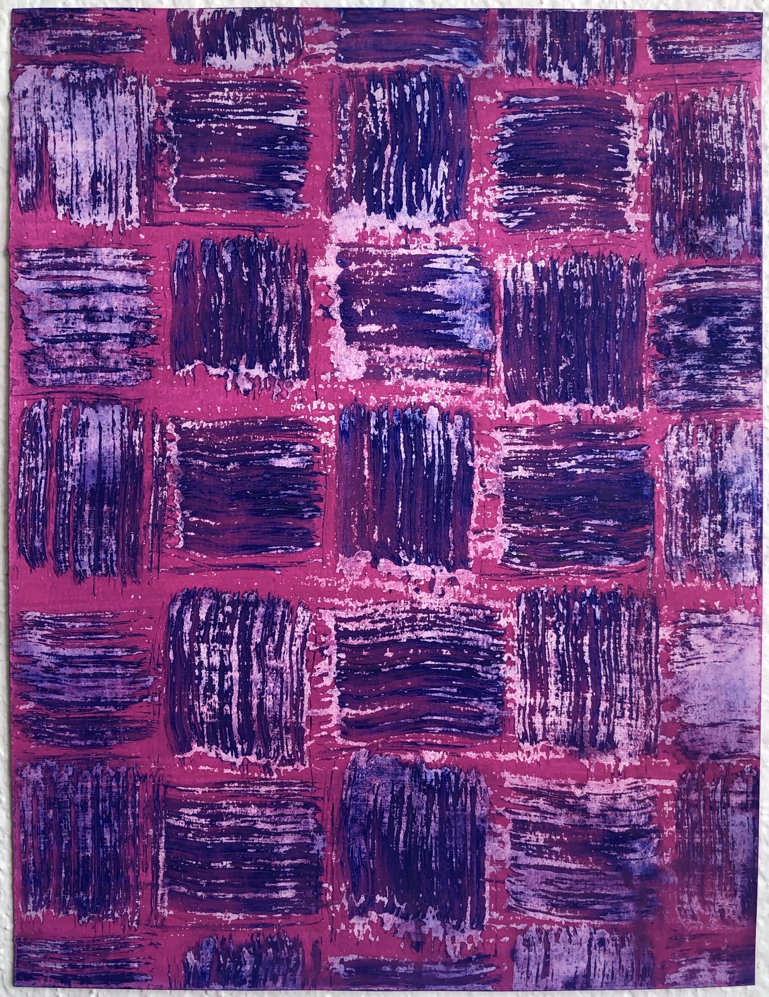 Fuchsia, Violet Woven Pattern 28, 2021