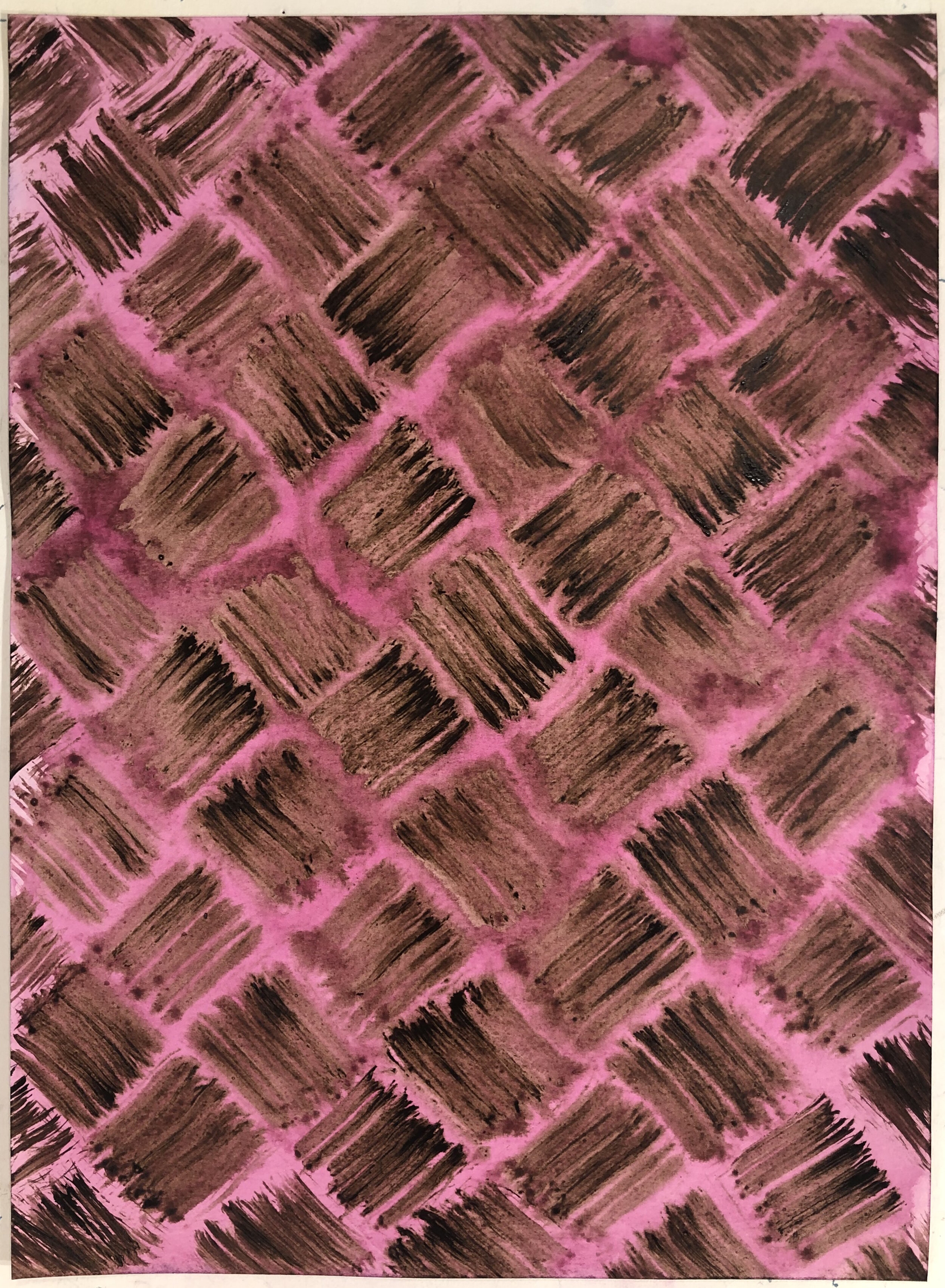 Diagonal Woven Pattern Fuchsia, 2021