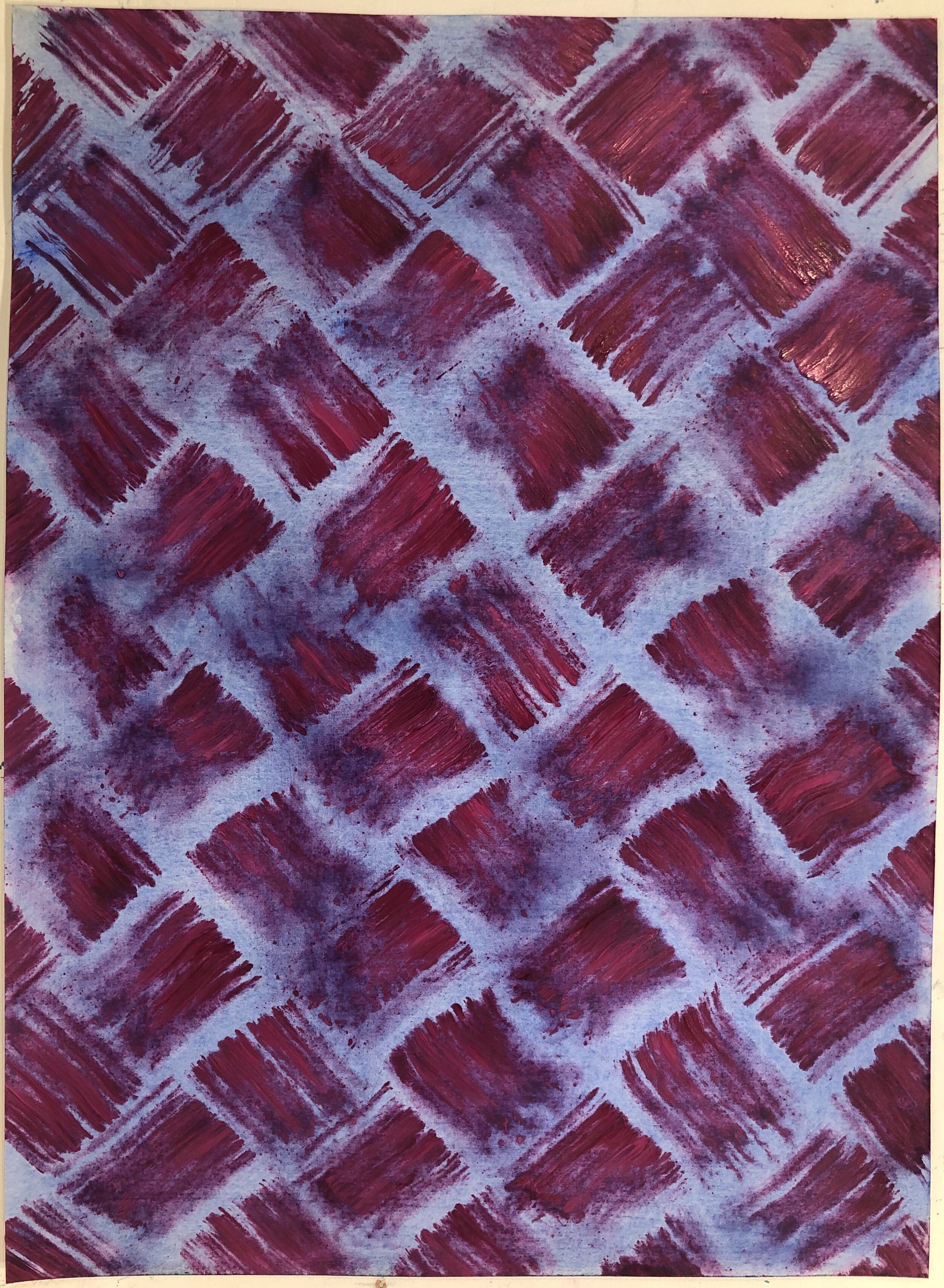 Diagonal Woven Pattern Fuchsia, Periwinkle, 2021