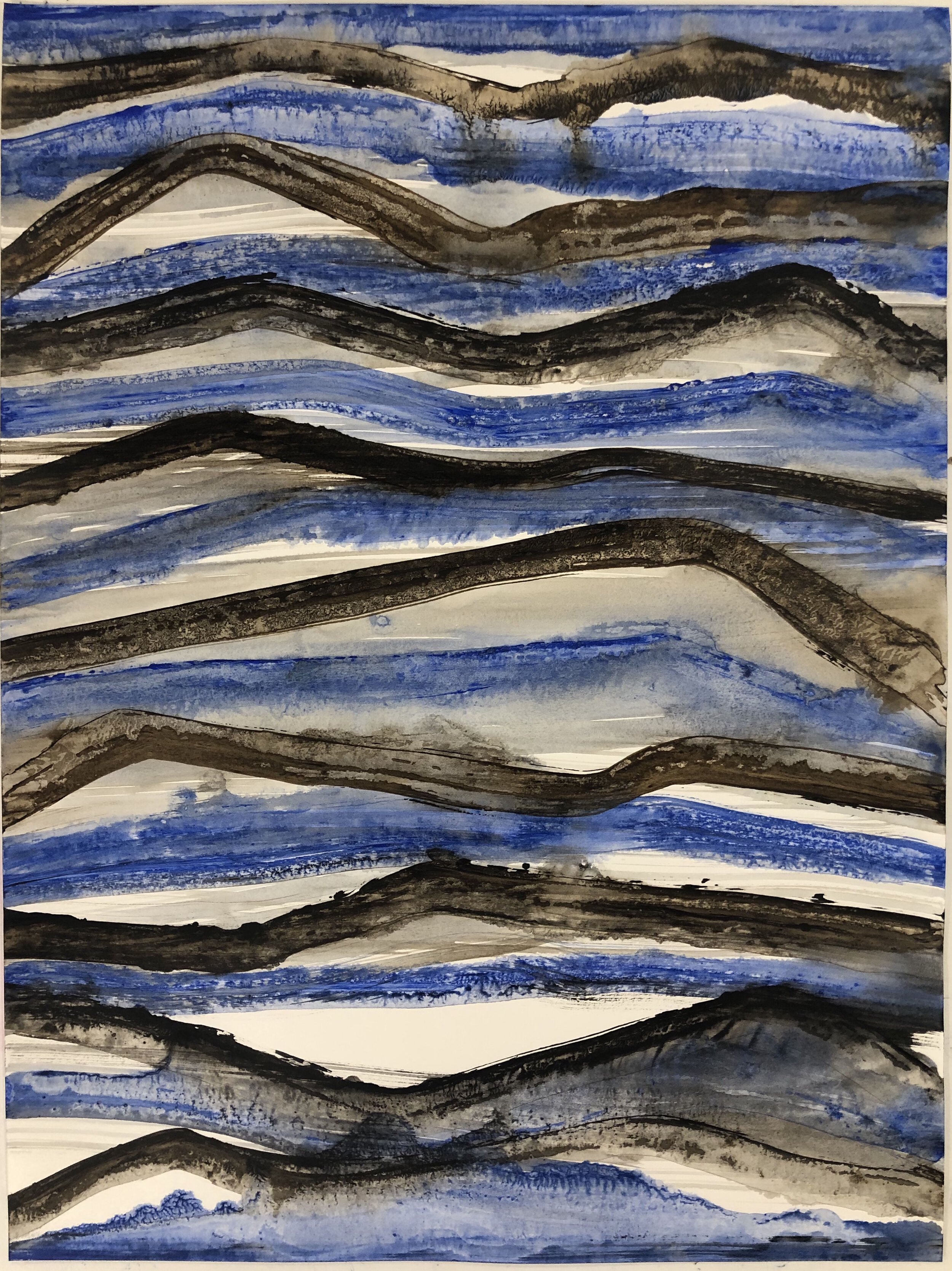 Landscape, Indigo Brown, 2021