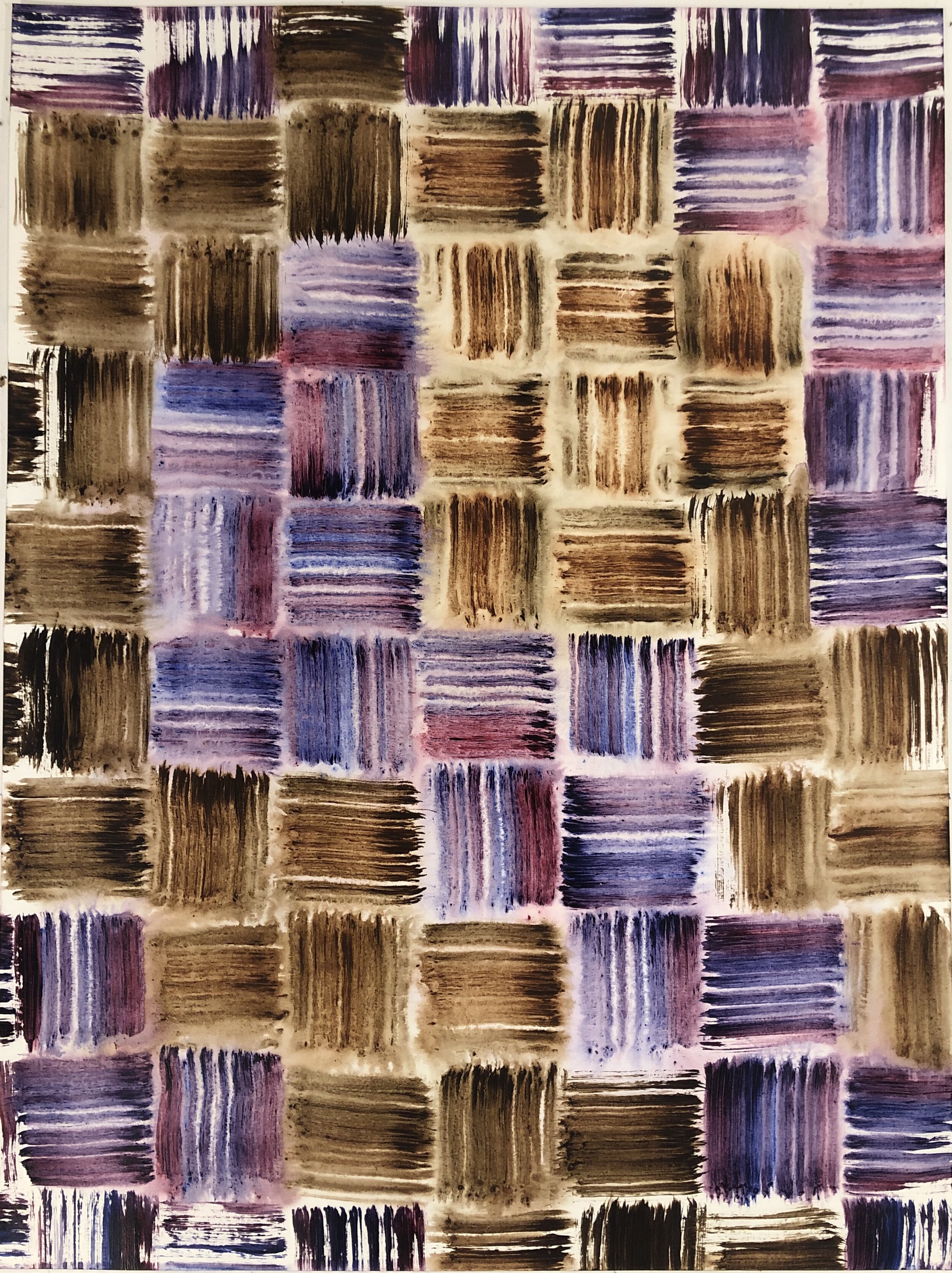 Woven Violet Brown, 2021