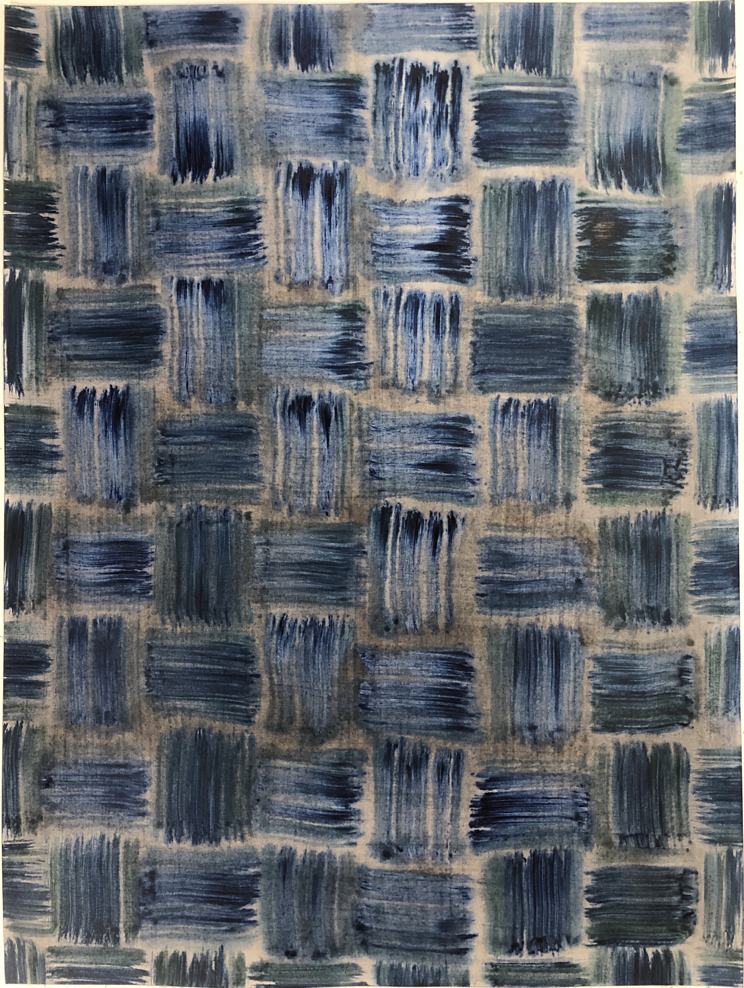 Charcoal Woven Indigo, 2021