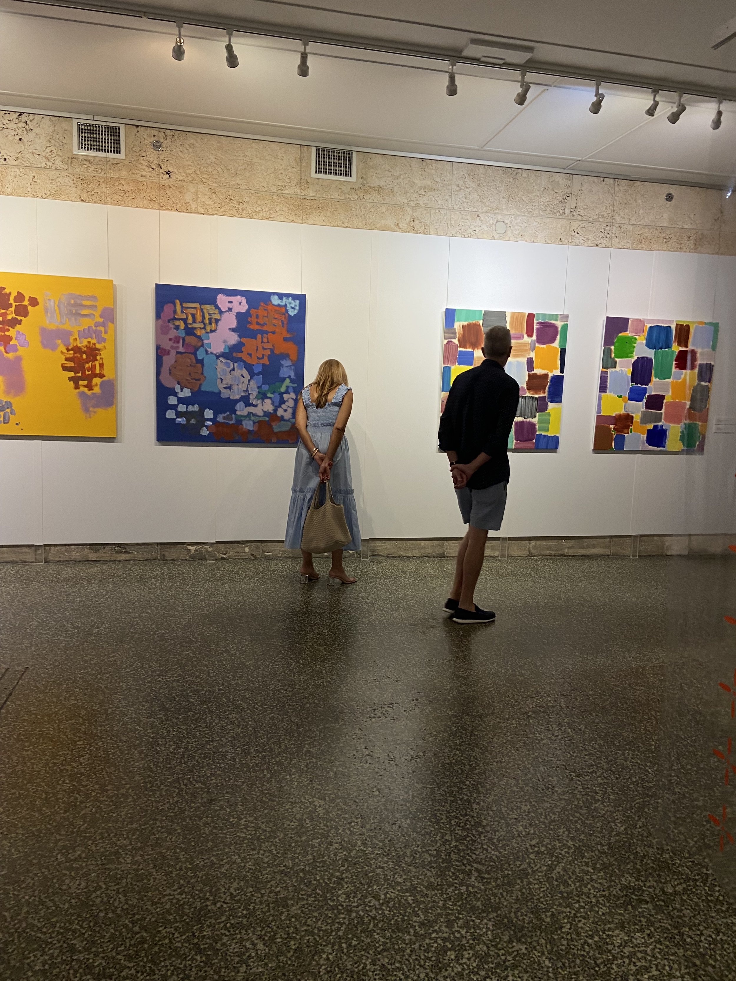 Installation View, Points East - Montauk / Miami, Paintings of Mark Perry at The Coral Gables Museum, FL