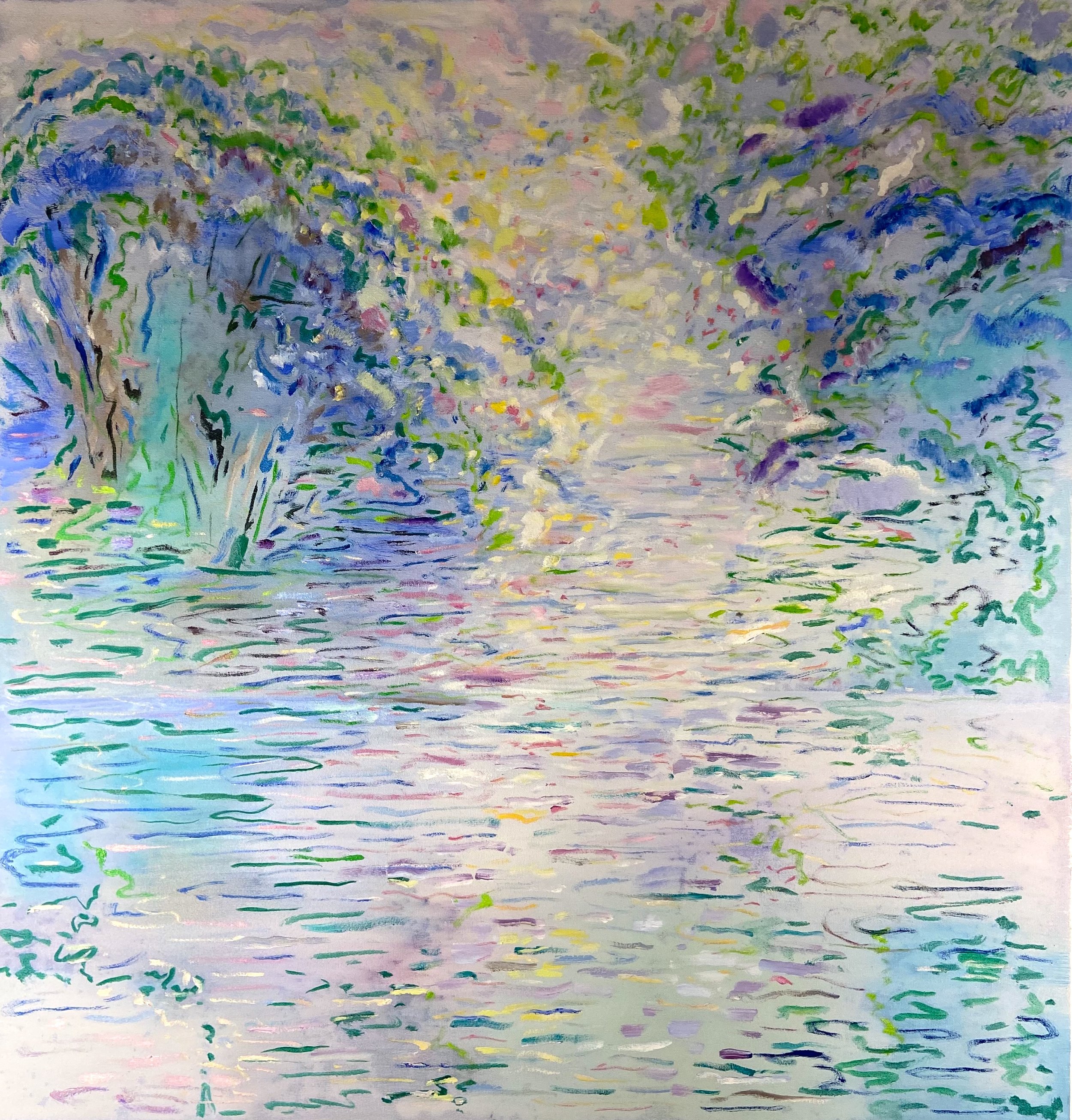Abstract Monet Inspired Landscape, 2023