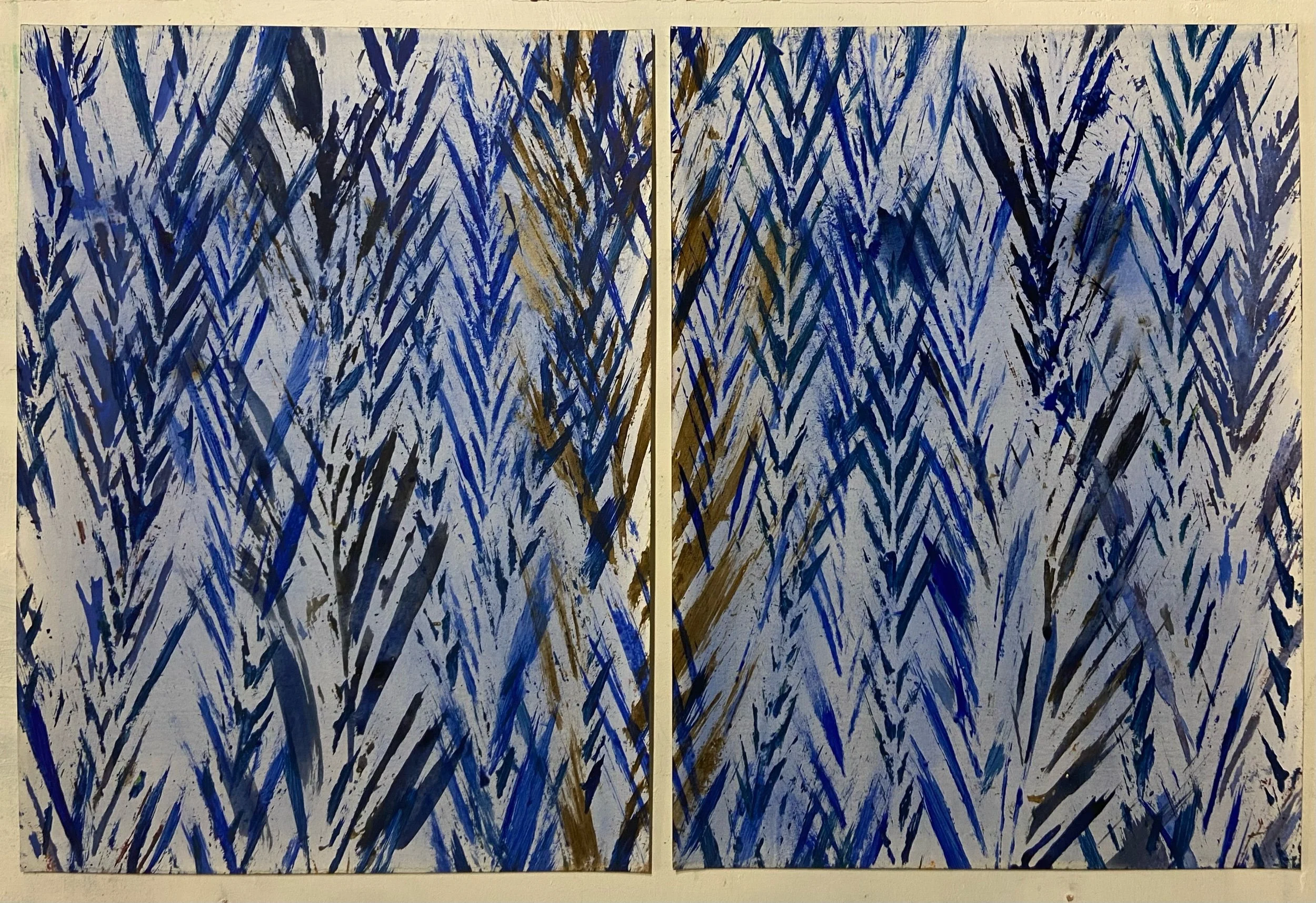 Palm Fronds Diptych 11, 2024