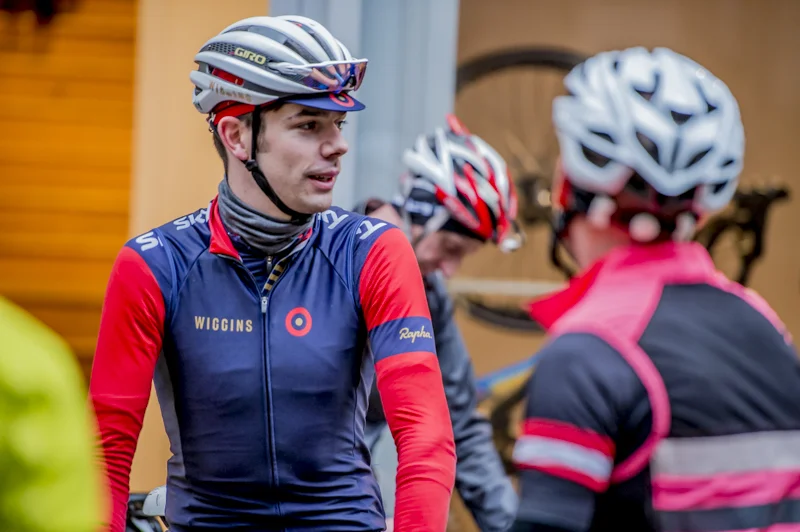 Andy pre ride, working as a Rapha ambassador, December 2015 © Crankphoto