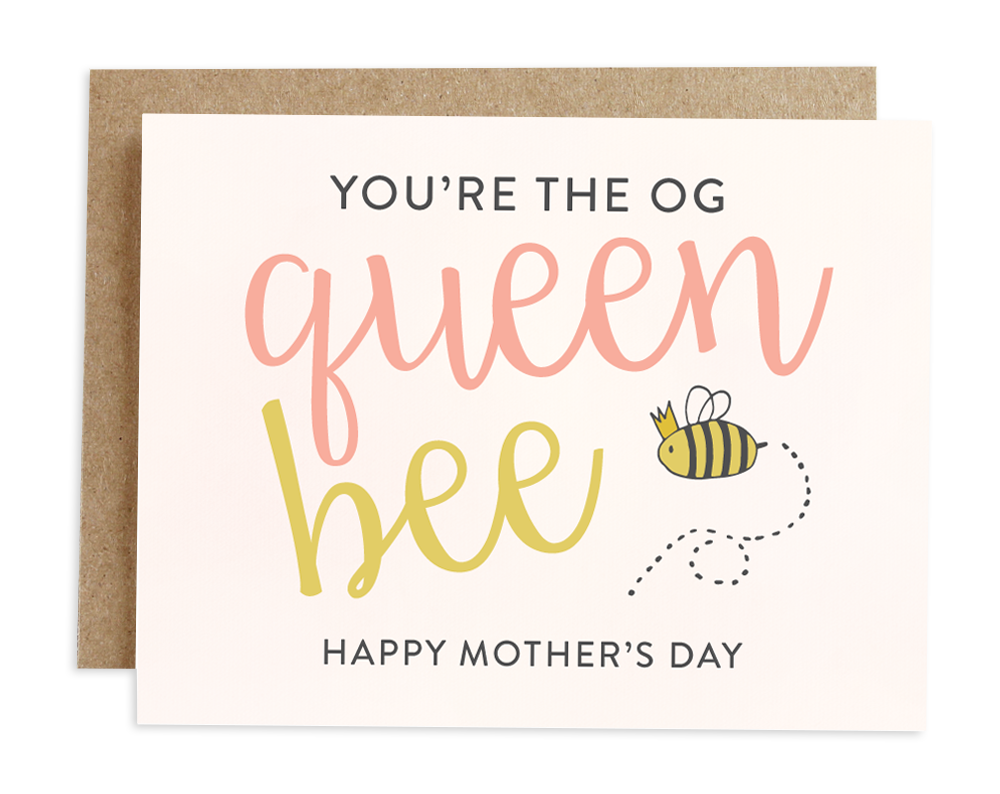 Queen Bee | Mother's Day Card — Rhubarb Paper Co.