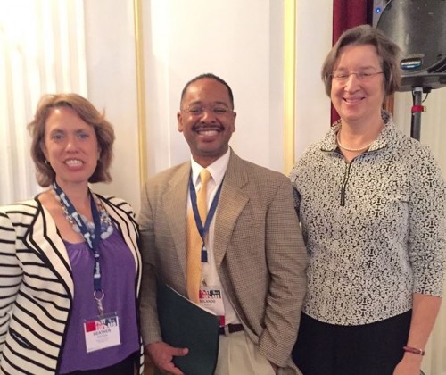 Dr. Rolando Herts (center) with National Heritage Areas program representatives Heather Scotten (left) and Martha Raymond at the National Trust for Historic Preservation’s PastForward Conference in Washington, D.C.