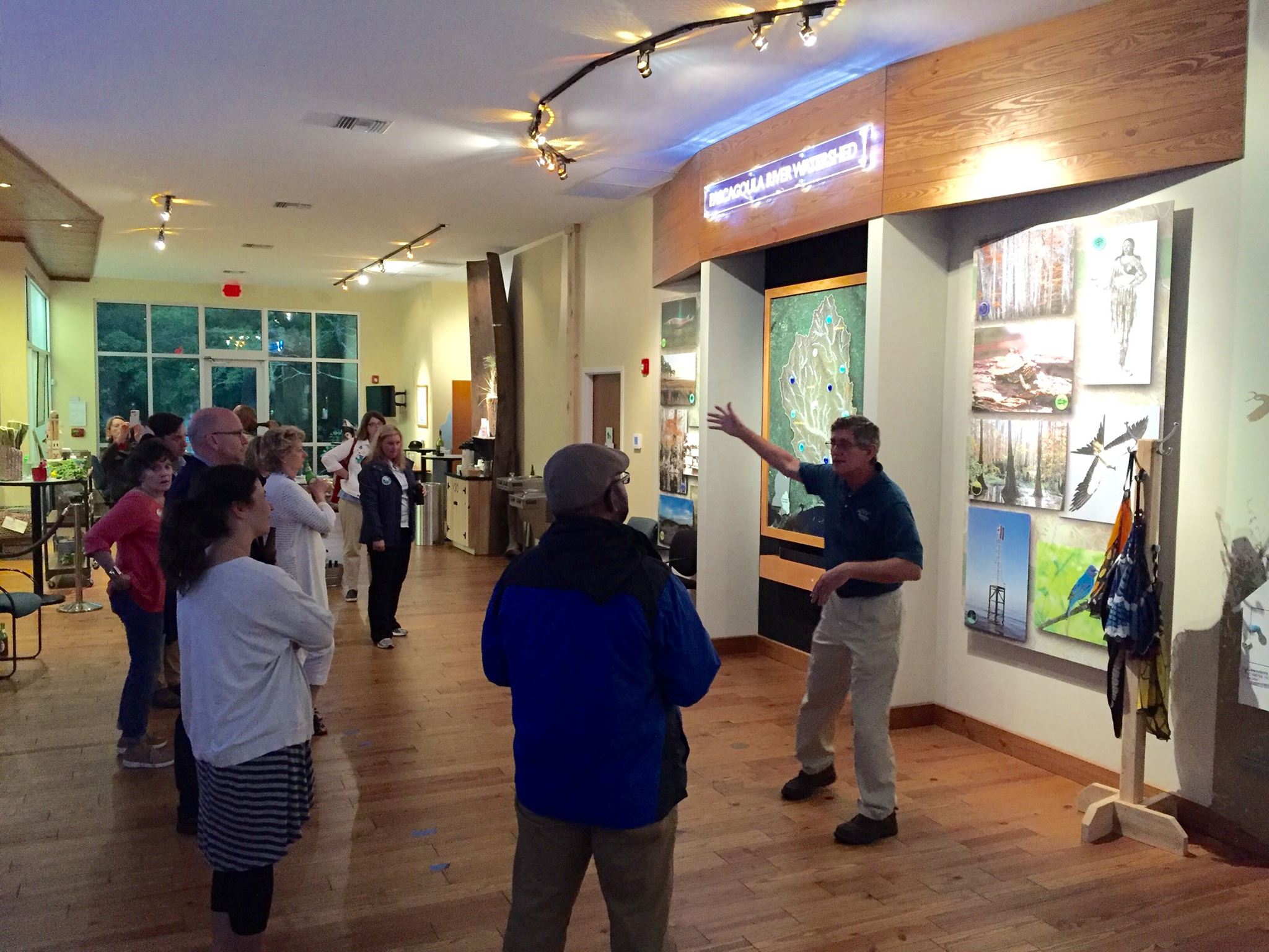 Collaboration Clinic participants learn about bird tourism at the Pascagoula River Audubon Center.