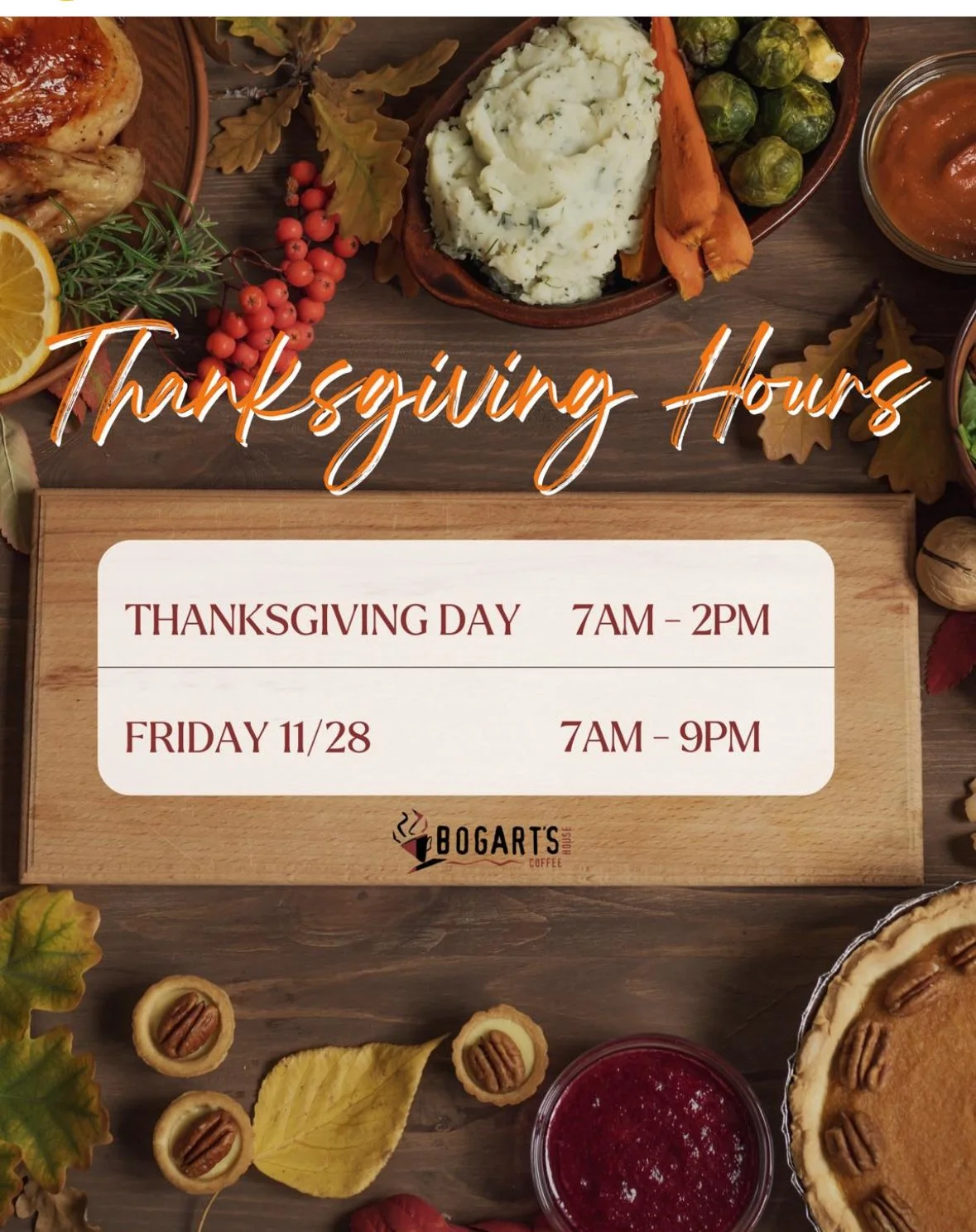 Thanksgiving day hours