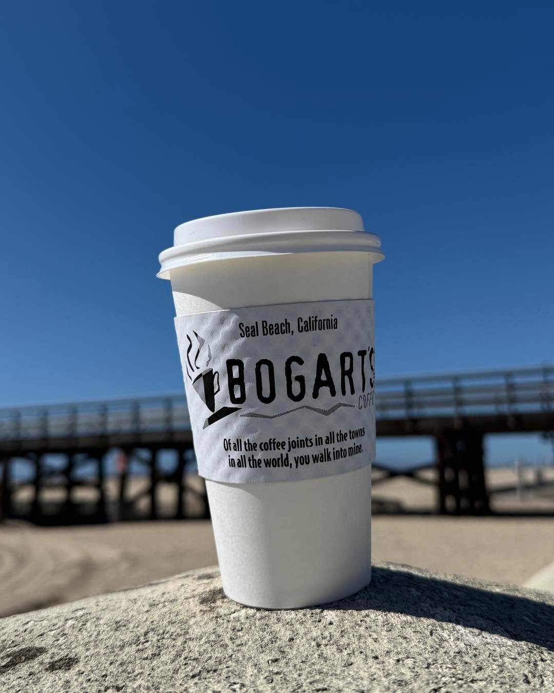 Grab a coffee, then stroll down the pier ☕️🌊