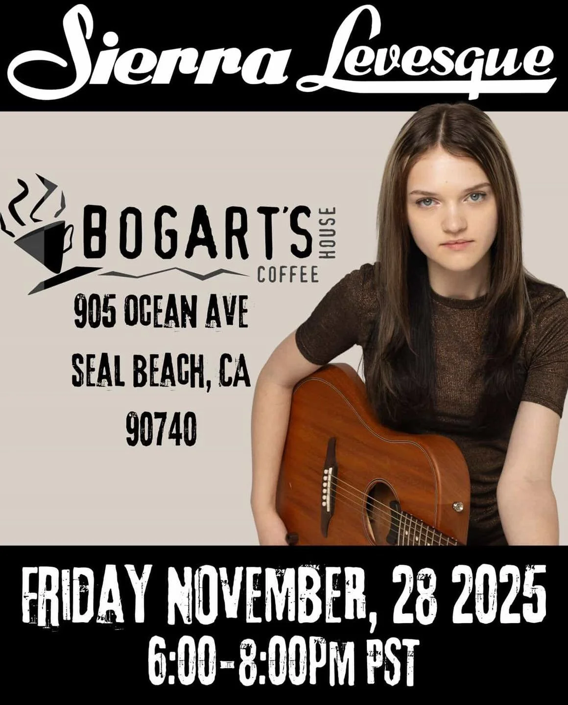 We hope you had a great Thanksgiving yesterday, tonight&rsquo;s musical guest : @sierralevesquemusic 

Sierra Levesque is a 20-year-old, award-winning singer, songwriter, and multi-instrumentalist who is rapidly establishing herself as one of rock&rs