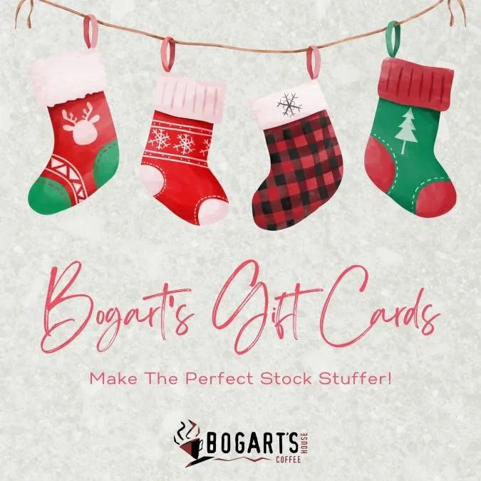 Support your local, organic, family-owned coffee shop this holiday season! 🎁

Our gift cards are available in any denomination from $5-$100 and make a great gift/stocking stuffer for the discerning coffee drinker in your life. 😉

Visit toasttab.com