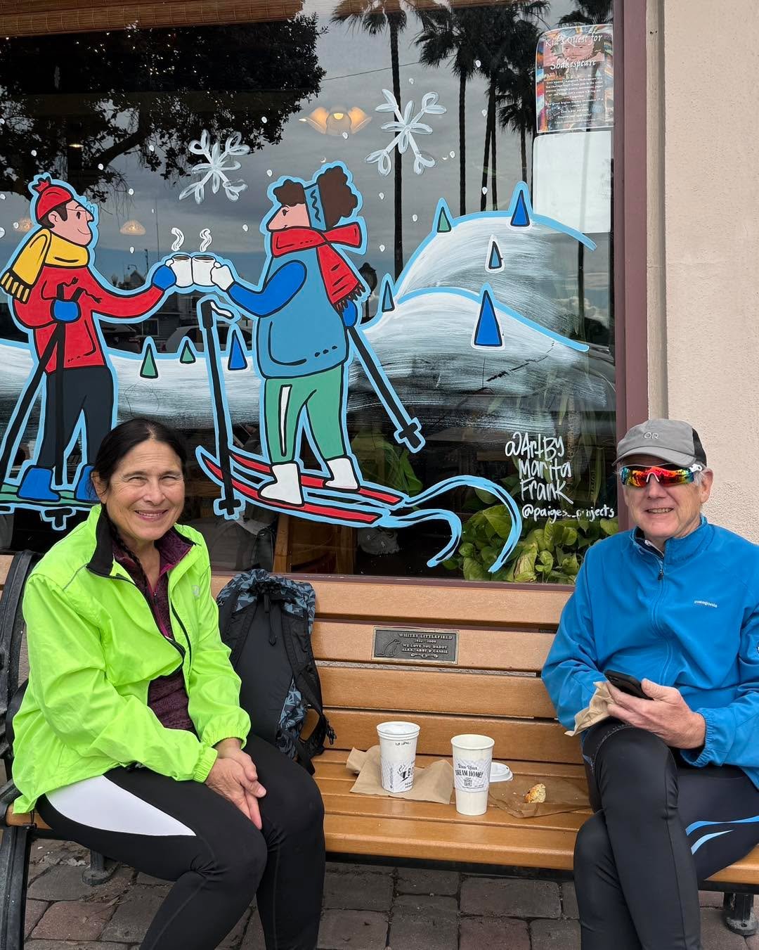 This lovely couple has been stopping by Bogart&rsquo;s for years on their way to the bike trails 🚲☕

We have the best community at Bogarts 🥹🥰