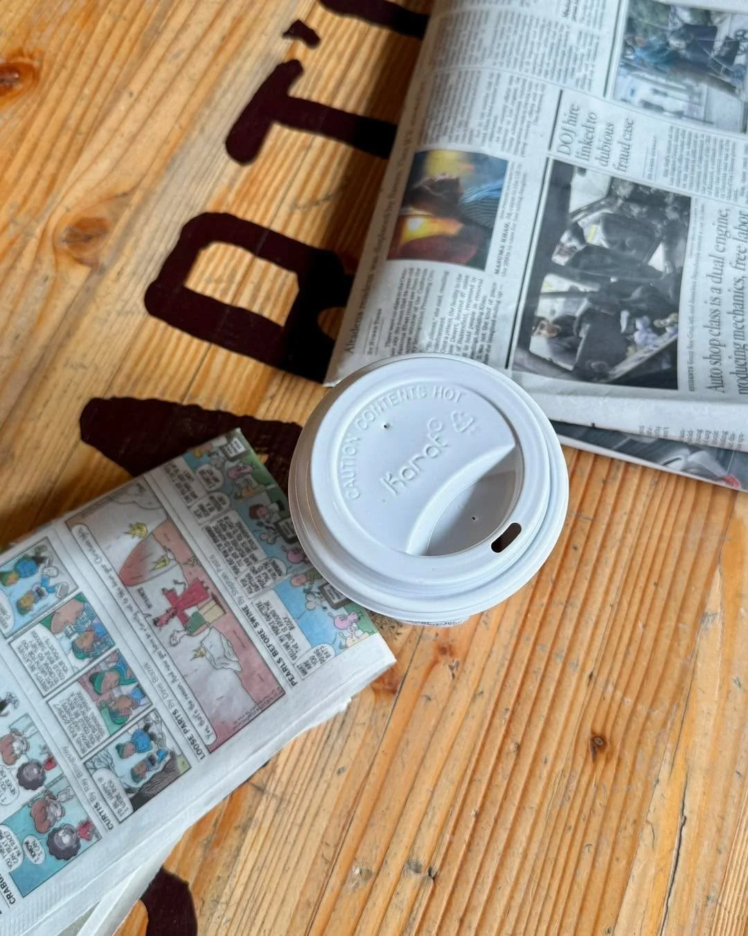 Start the day with a fresh cup and today&rsquo;s newspaper 🗞️☕️