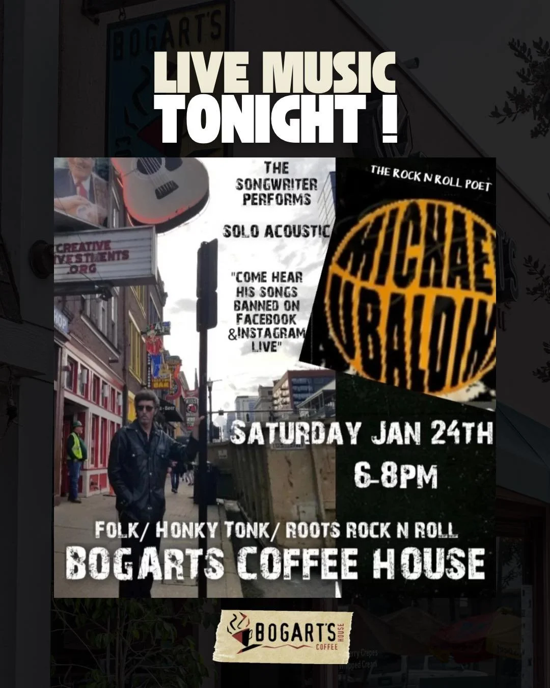 Join us tonight for an unforgettable evening ✨🎶 Music with Michael Ubaldini at 6 PM, then stargazing during Astronomy Night at 7 PM!