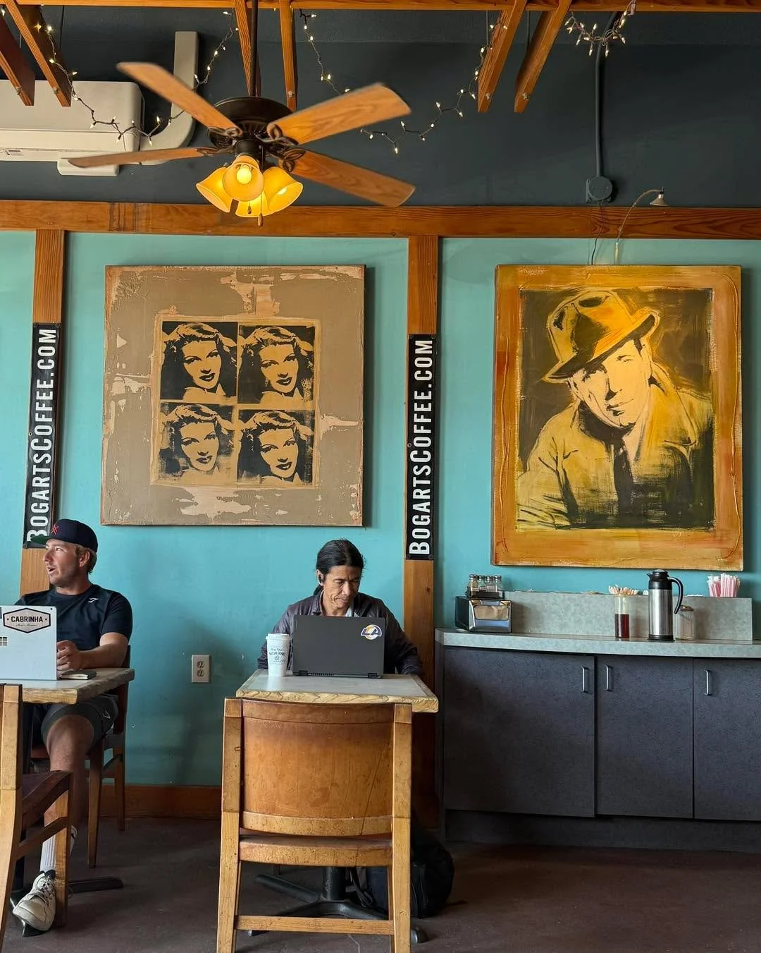 Mornings in Seal Beach start at Bogart&rsquo;s with a coffee run or settling in to get some work done ☕💻