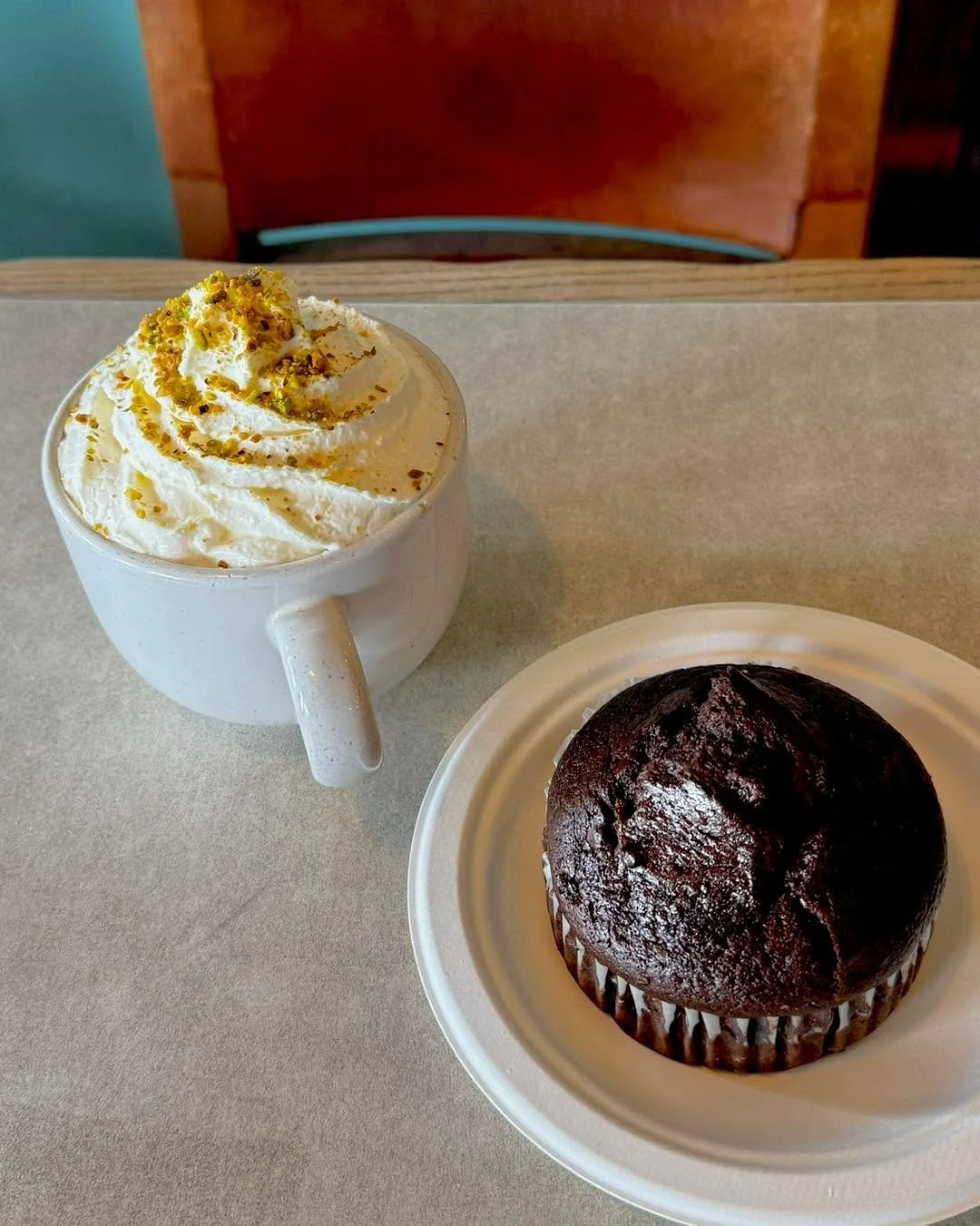 Start your morning with a little love at Bogart&rsquo;s ☕🧁 Enjoy a drink, a muffin with an ocean view 🌊