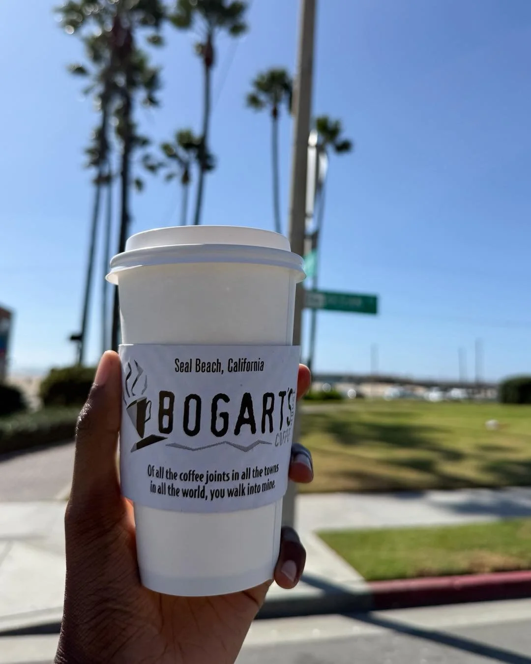 Nothing beats a morning walk on the Seal Beach Pier with a Bogart&rsquo;s drink in hand ☕️🌊 

Try it once, and you won&rsquo;t go back to starting your day any other way 💫