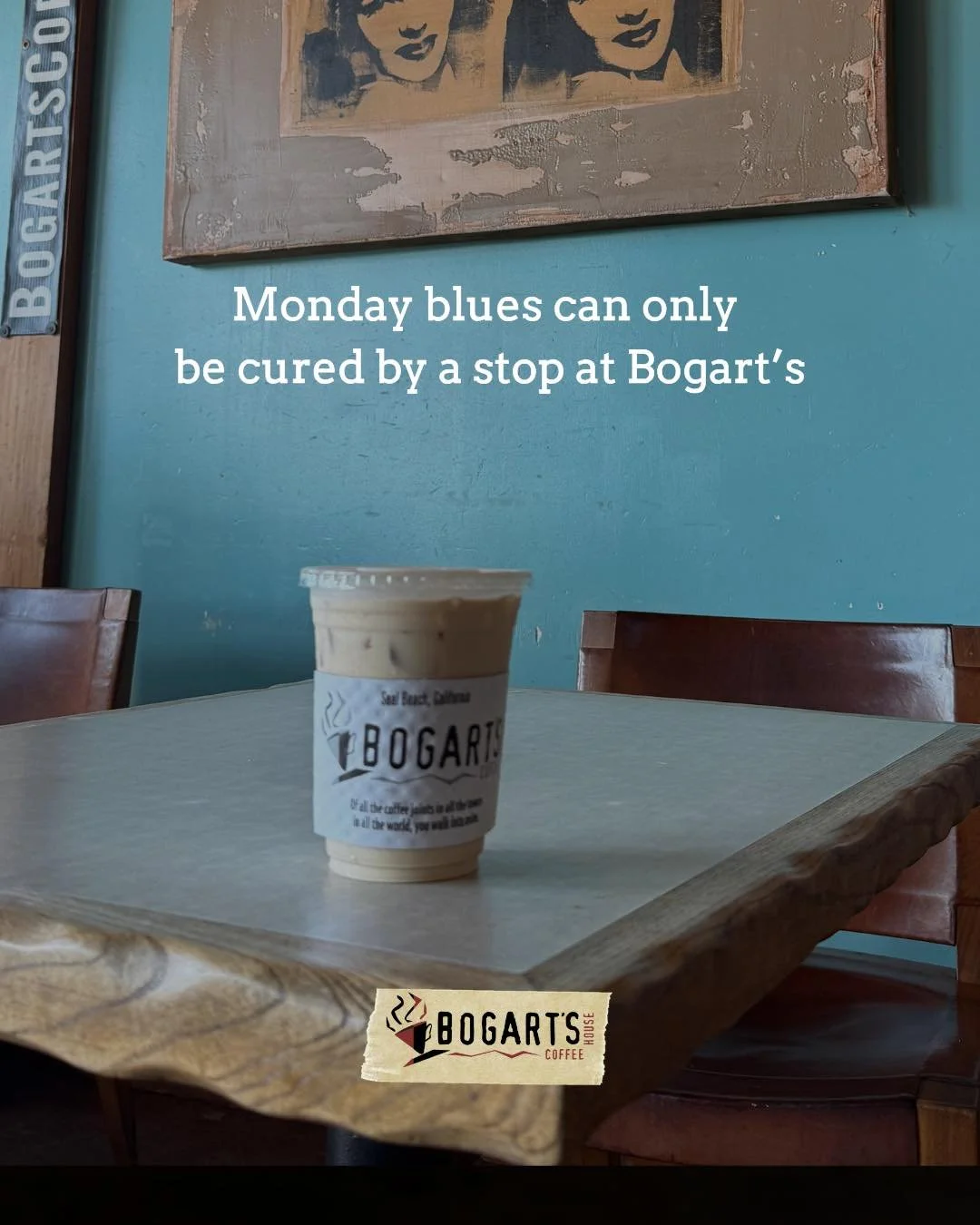 Feeling drained already this week? Don&rsquo;t finish the day like that. Stop by Bogart&rsquo;s for a little boost of energy 💫☕