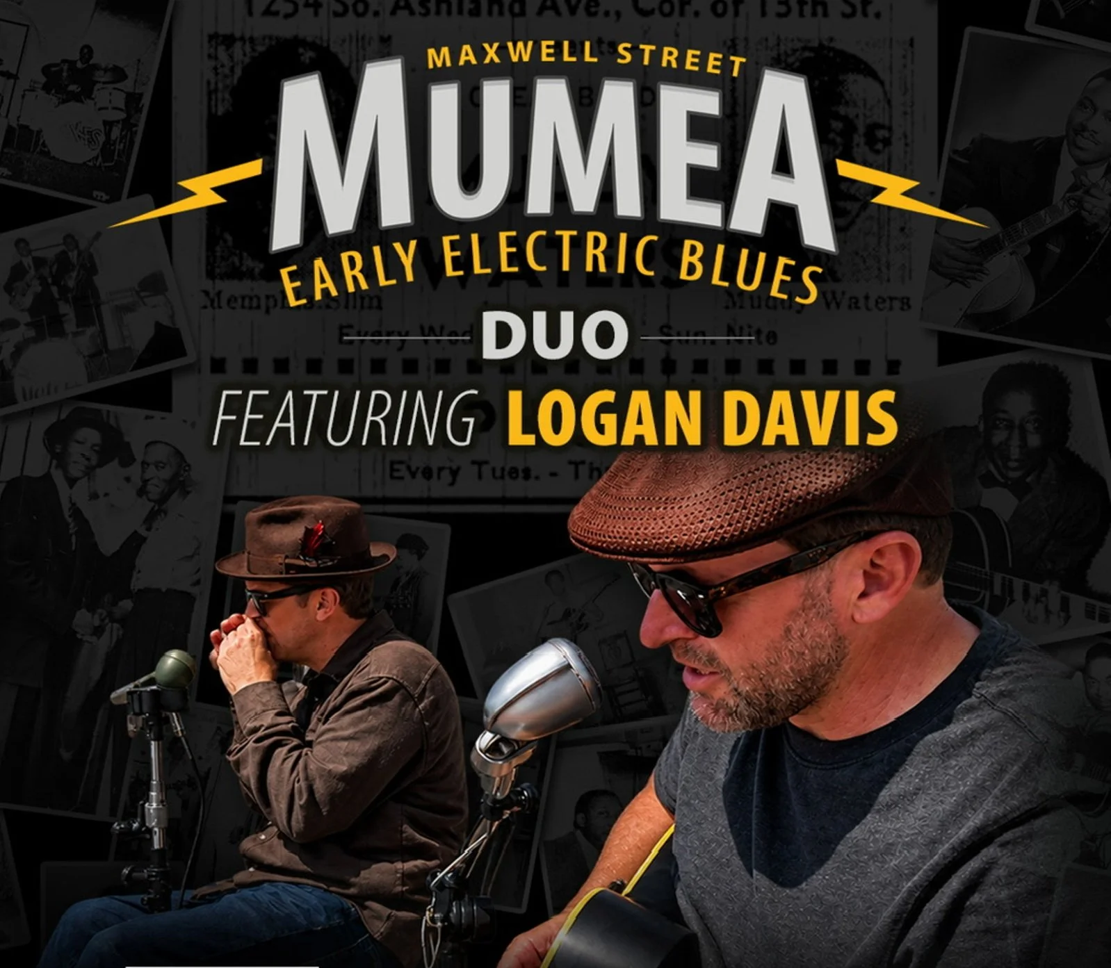 Maxwell Street Mumea Duo featuring Logan Davis on Harmonica