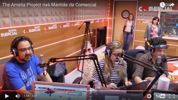 Projeto Amélia nas Manhas da Radio Comercial 