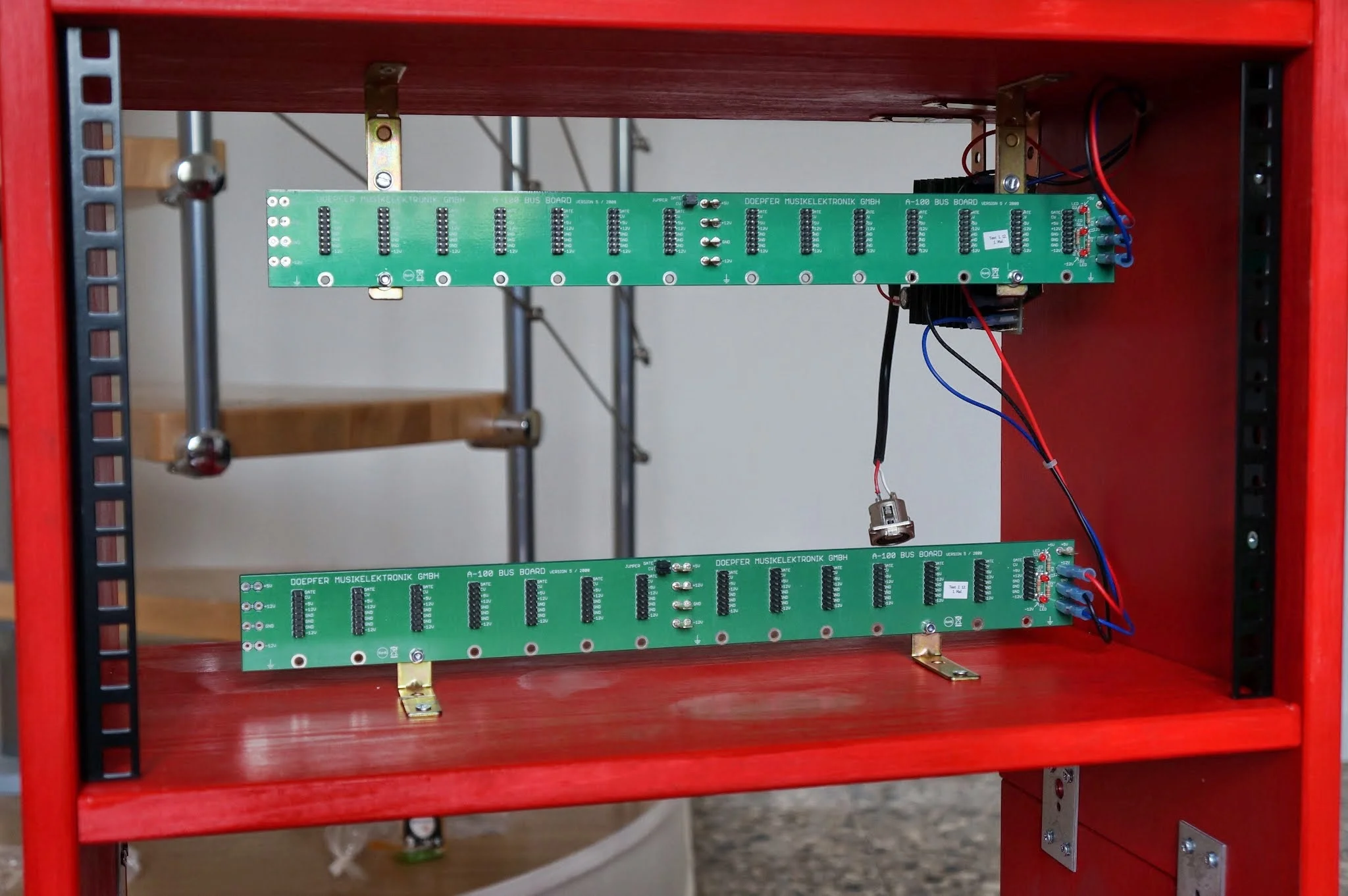 Busboards go in mounted with l-brackets