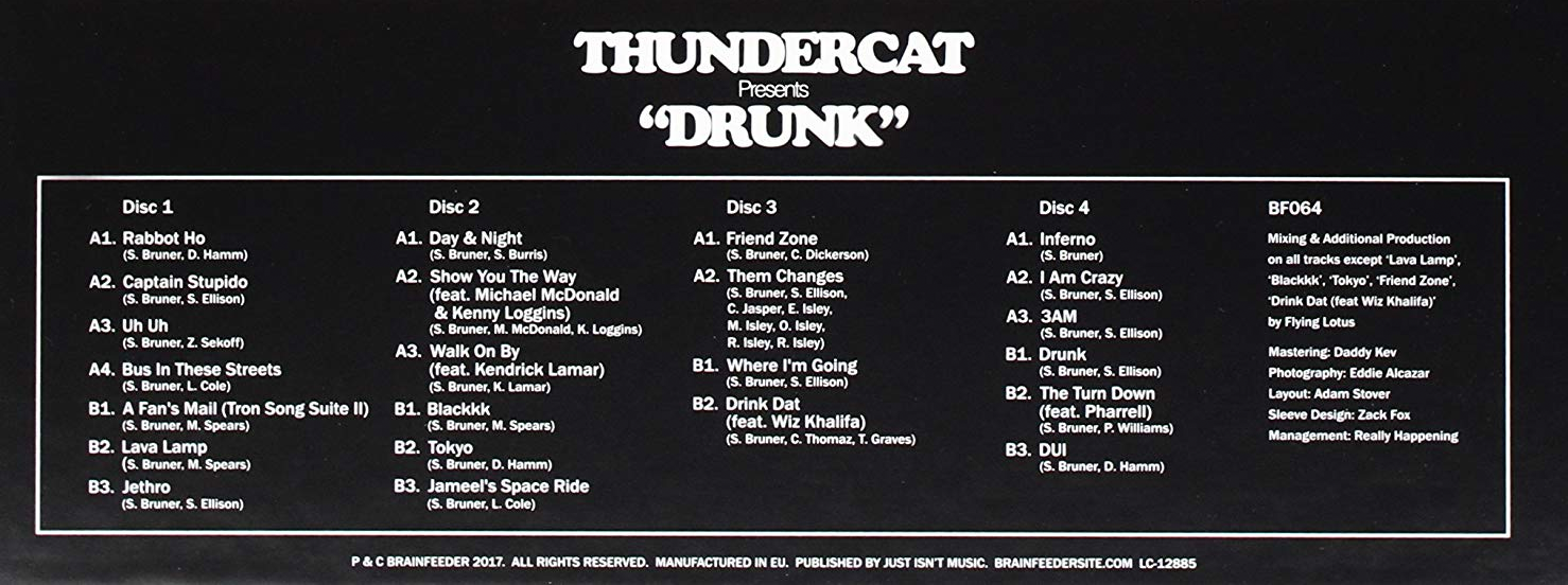 Drunk — 4 records, 8 sides.