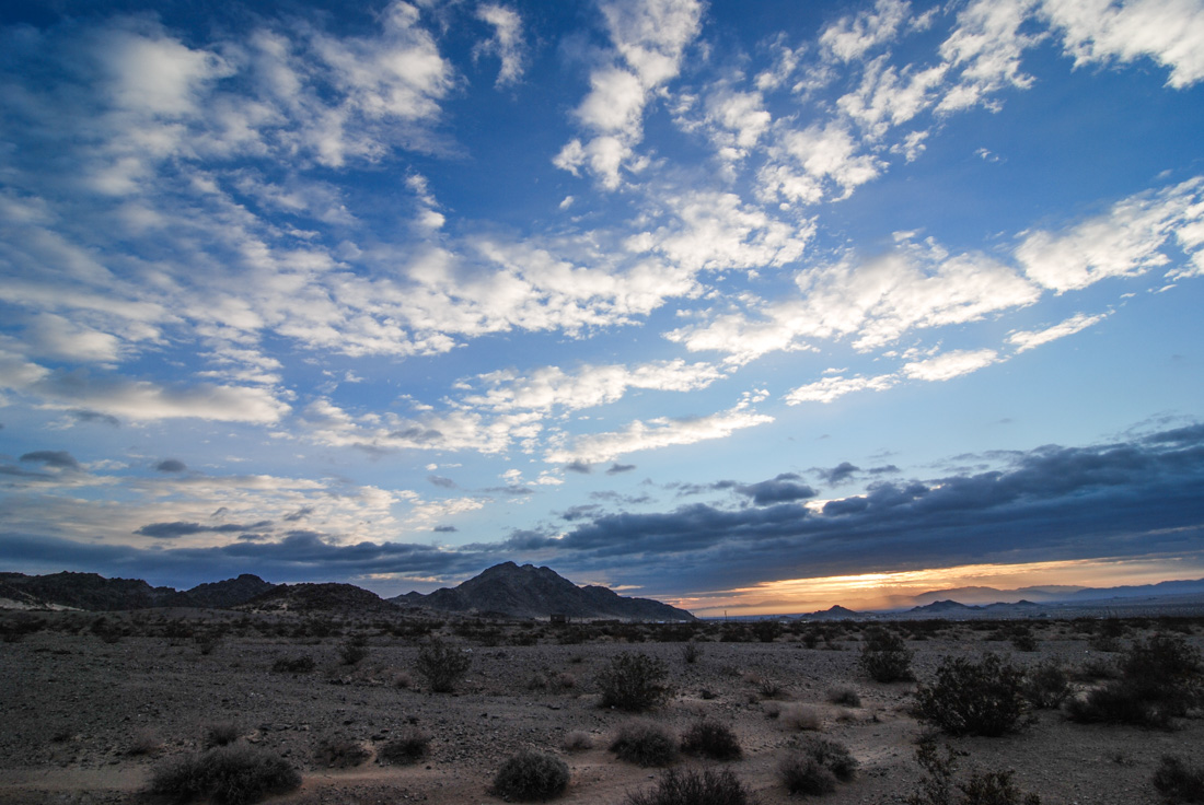 Wonder Valley sunrise. January 10th 2016