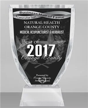 PRESS RELEASE | NATURAL HEALTH ORANGE COUNTY RECEIVES 2017 BEST OF ORANGE COUNTY AWARD | BEST MEDICAL ACUPUNCTURIST &amp; HERBALIST | ORANGE COUNTY AWARD PROGRAM