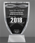 Agape Natural Health for the 2018 Newport Beach Business Hall of Fame.