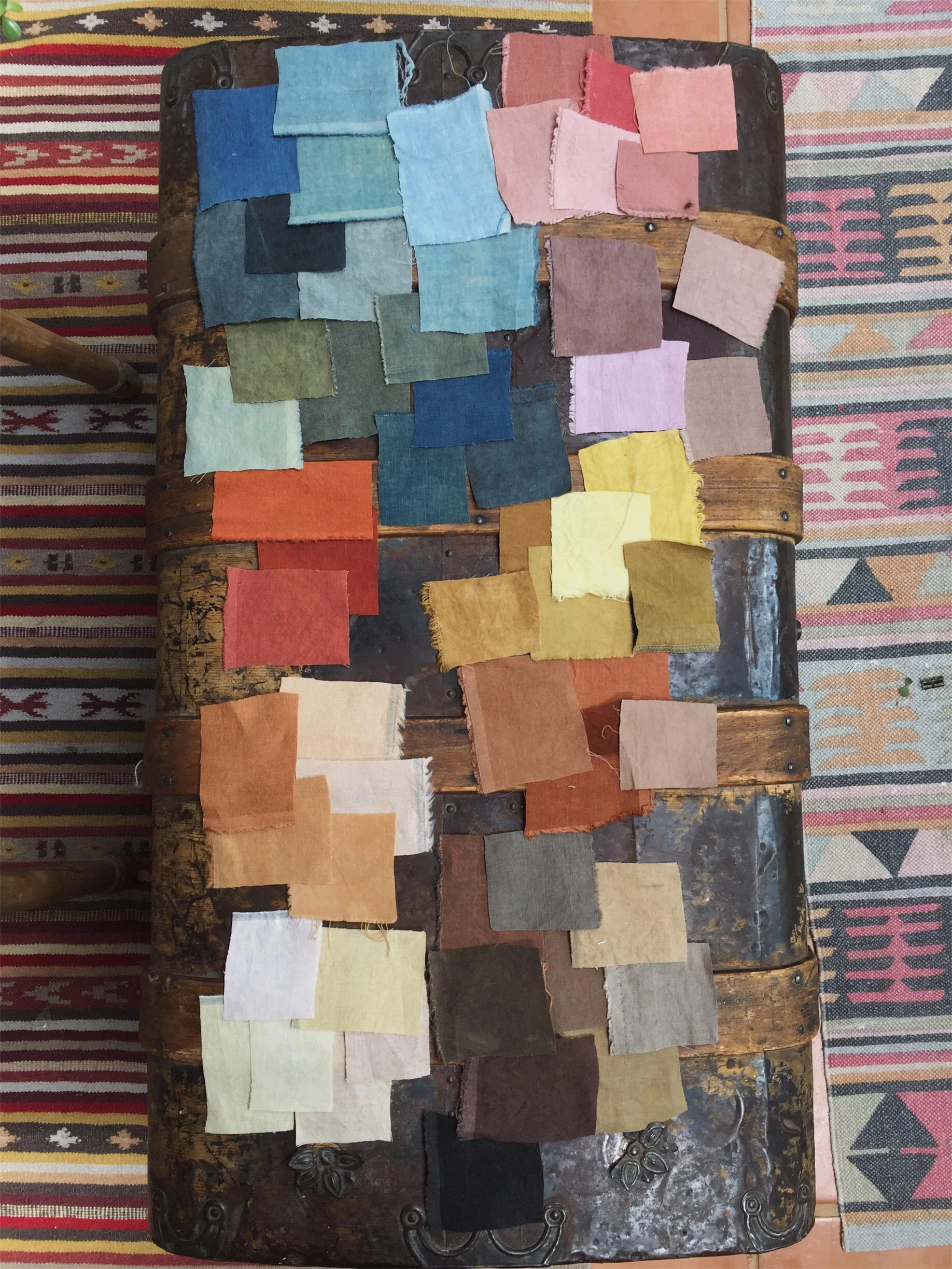 The palette I created over last summer. The broadest palette I've achieved yet, and the first success I had with a true black.