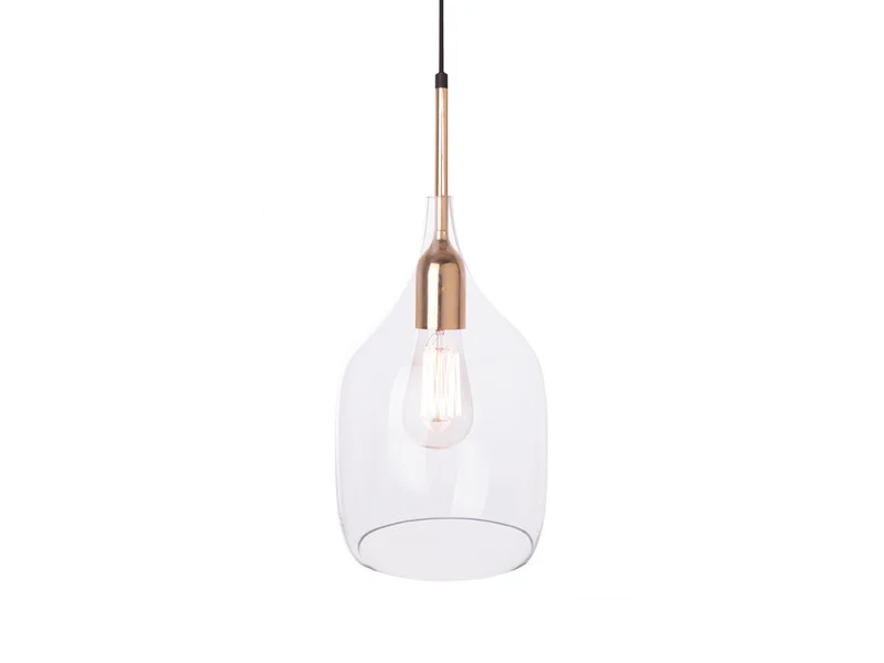 Decode Vessel Pendant Light Brass