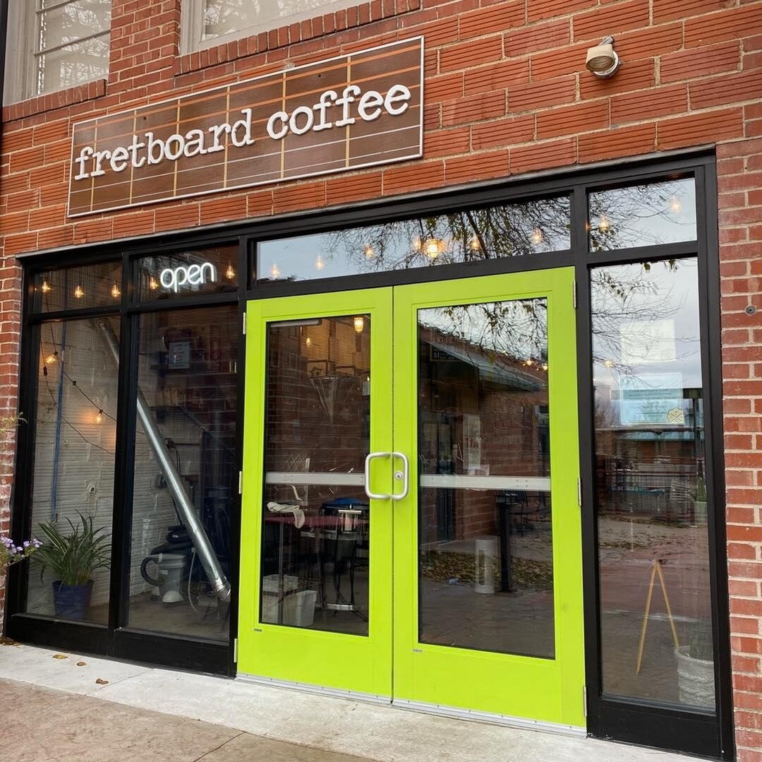 We&rsquo;re back open &amp; ready to rock n&rsquo; roll! 

Stop by to see us from 7:30am&mdash;6pm. 🎸
&bull;
&bull;
#fretboardcoffee #caffeinatecomo #thedistrictcomo #shoplocal #coffeeshop #morningcoffee #latte #matchamonday #happymondayyall