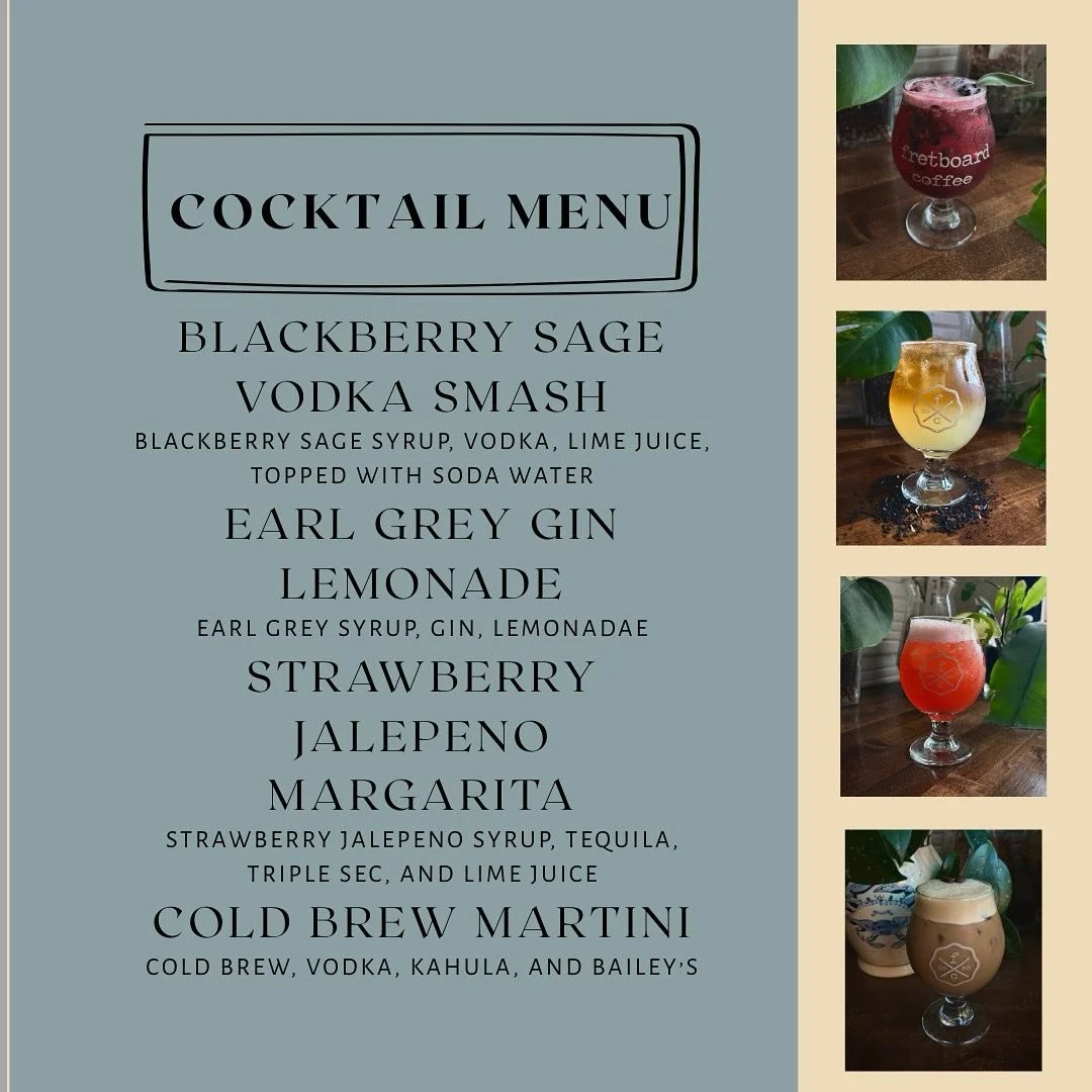 You didn&rsquo;t forget about this months cocktails, did you? Come out and try one (or more 😉) curtesy of our fave mixologist @jayce_gooch! Tonight from 6-9pm
