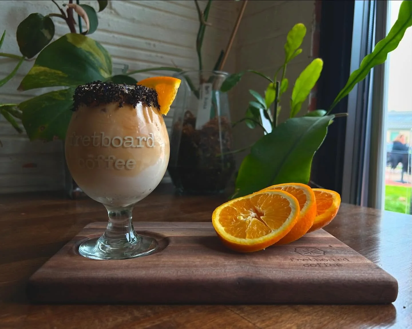 We made this beautiful Earl Grey Cr&egrave;me latte 4 u 🥀. Come try it now&hellip; or later! We are adding this to our permanent menu 🥳☕️