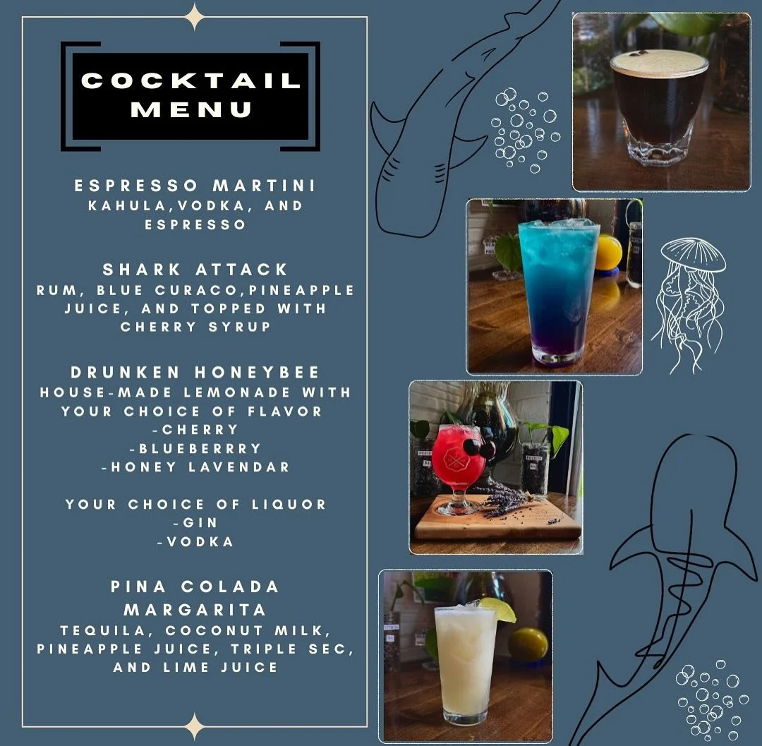 We are doing a little twist on one of our favorite days of the month, Open Mic Night! Tonight, not only can you come out and enjoy performances or perform yourself, but we will also have @wishflourbakery doing a Surf and Turf style dinner that we are