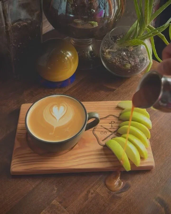 Fall is here, and so is our new Caramel Apple Syrup! Come stop in and try our new specialty syrup! 🍏