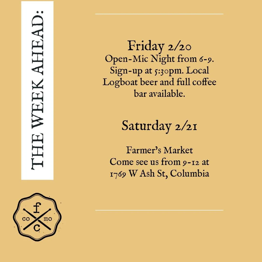 Open Mic Night is back this week. Music from 6&ndash;9pm, sign-ups at 5:30pm. Stop by, play a set, or just hang out and listen.