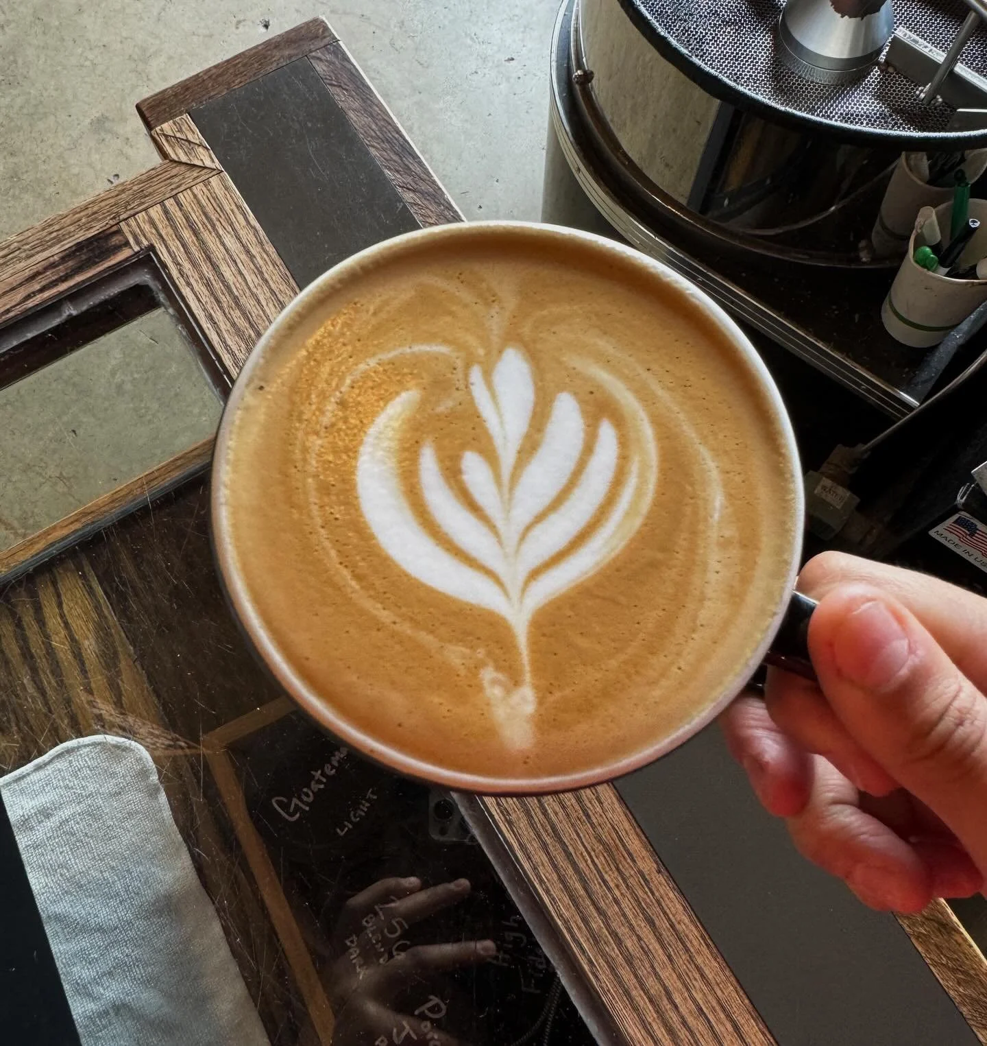 A super nice week ahead! Come enjoy a coffee with us on the patio. ☀️