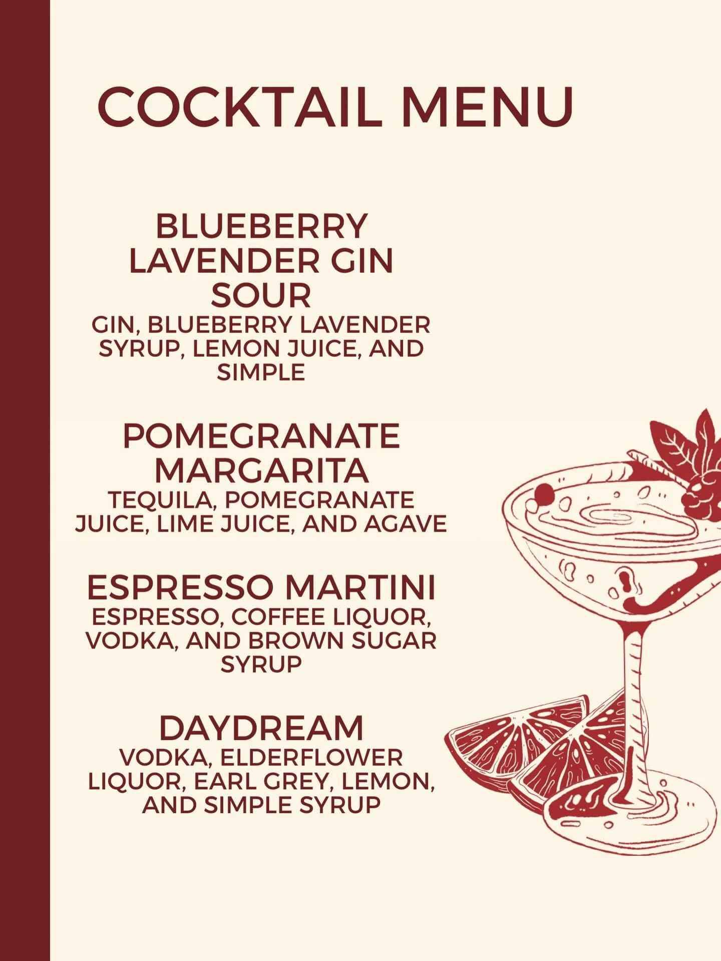 First Friday cocktails are here 🍸
We&rsquo;ll also have our full coffee bar and Logboat beers available come hang with us!